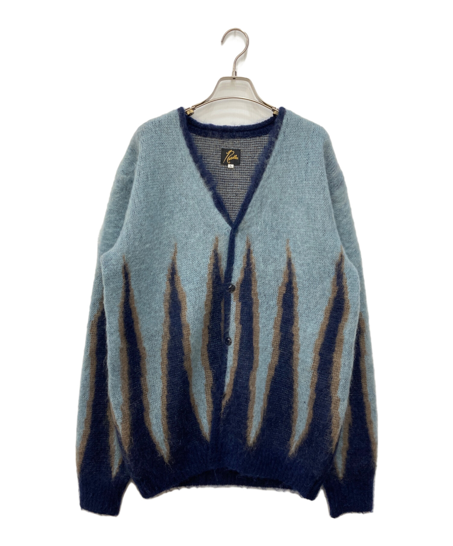 中古・古着通販】Needles (ニードルズ) Mohair Cardigan Flame ブルー  