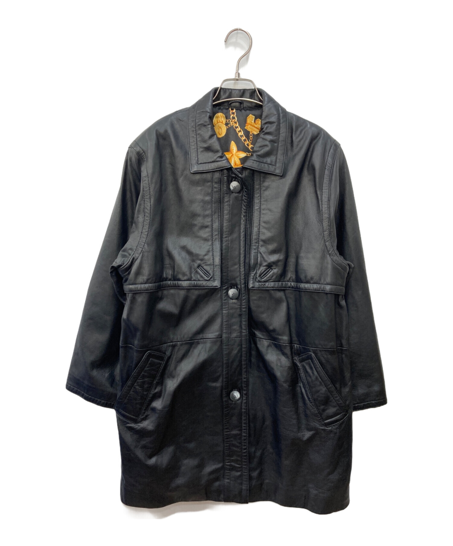 中古・古着通販】GIANNI VALENTINO (ジャンニバレンチノ) ラムレザー 