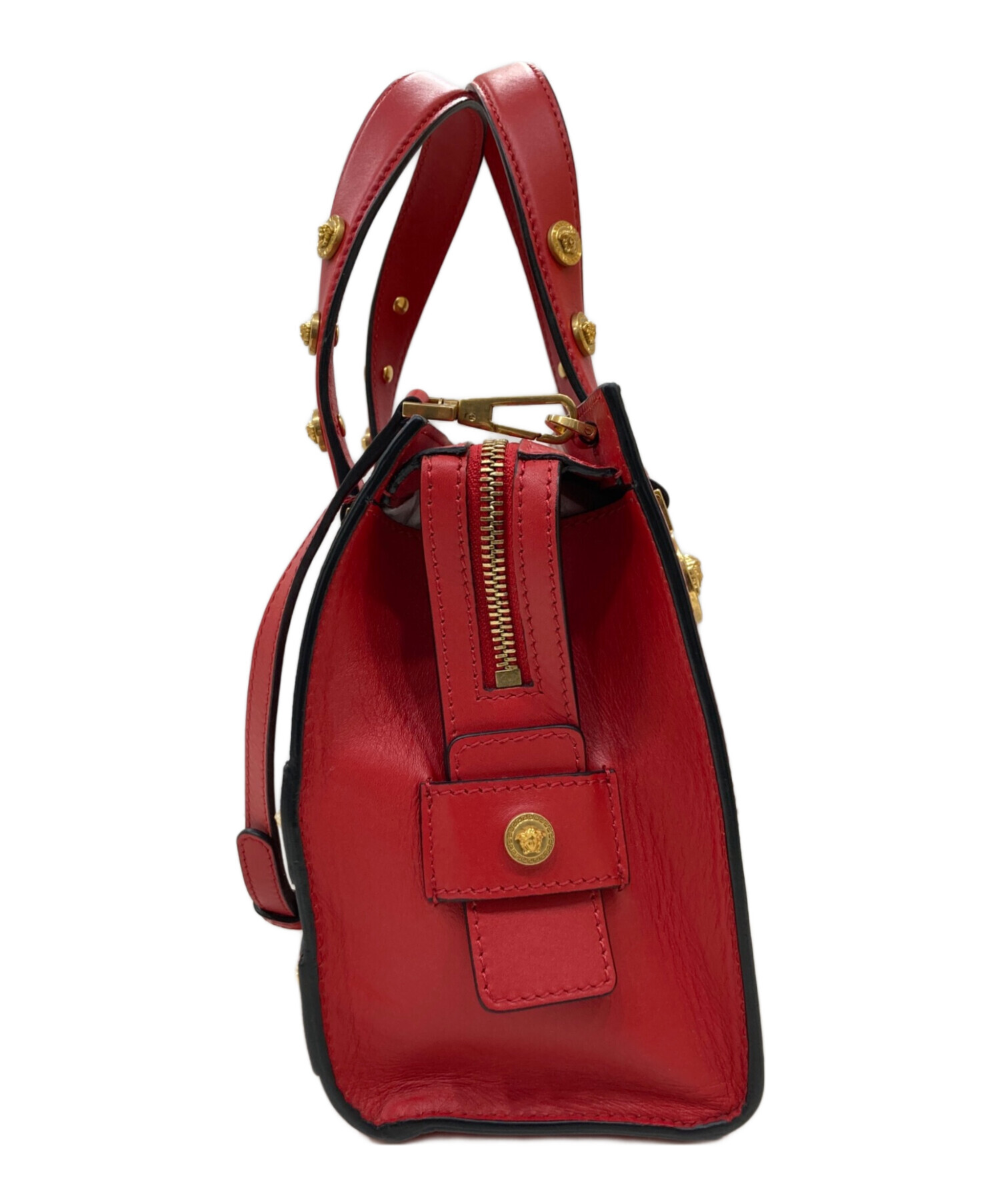 versace ヴェルサーチ　クロスボディバッグ　レッド　ブラック versace ヴェルサーチクロスボディバッグレッドブラック