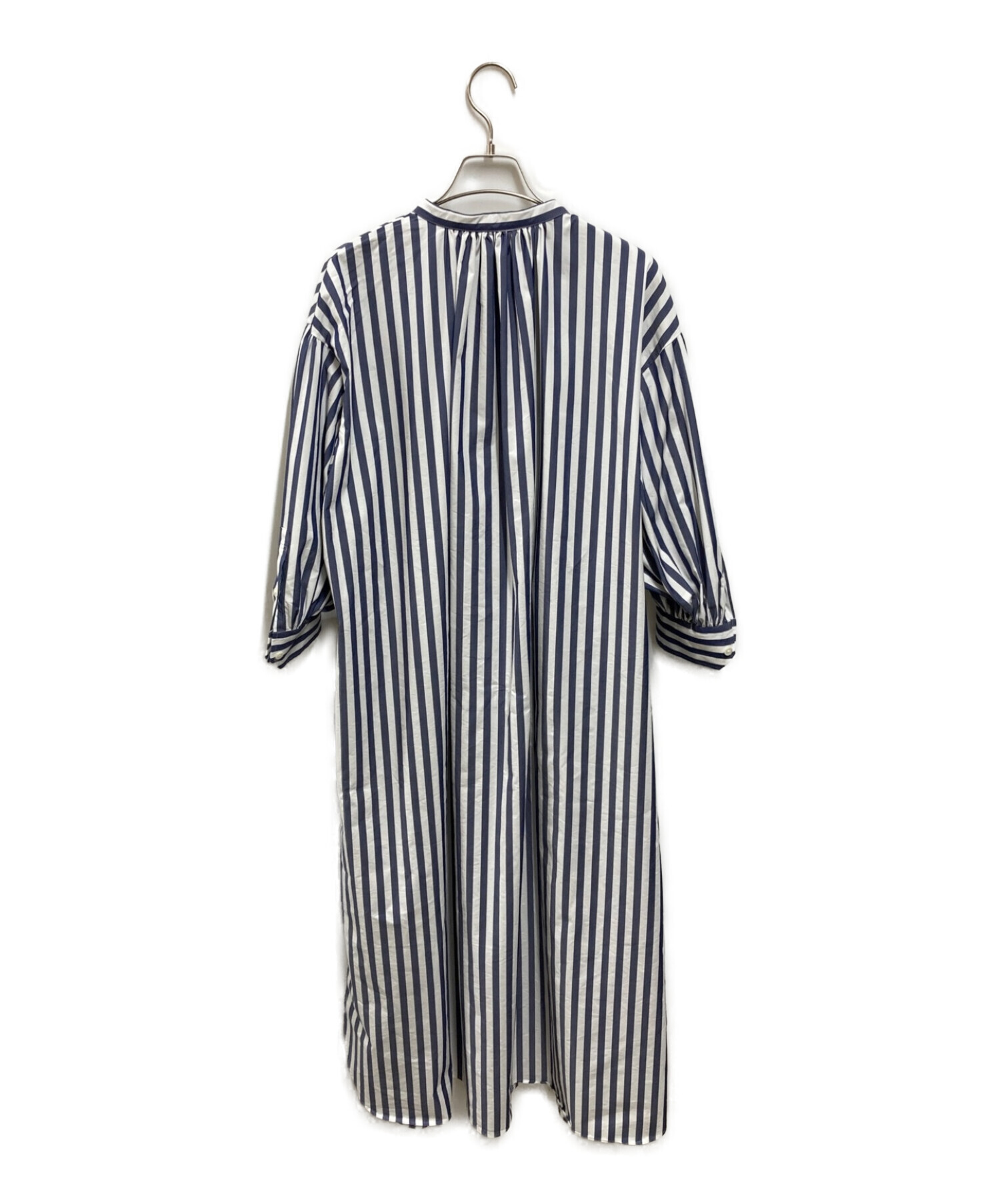 中古・古着通販】HYKE (ハイク) T/C STRIPED GATHERED DRESS(T/C  