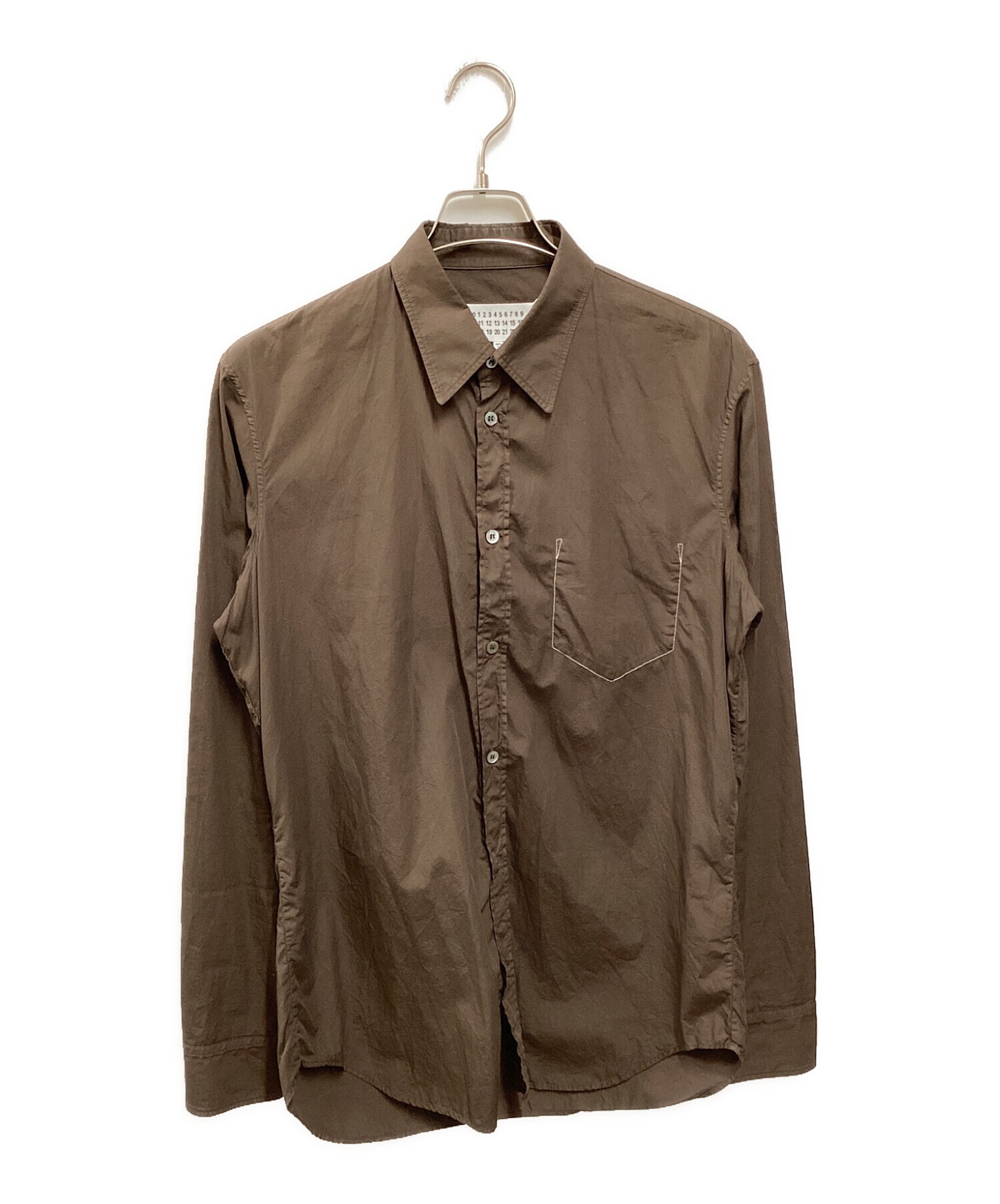 Maison Margiela マルジェラ コットンポプリン 長袖 シャツ 40 