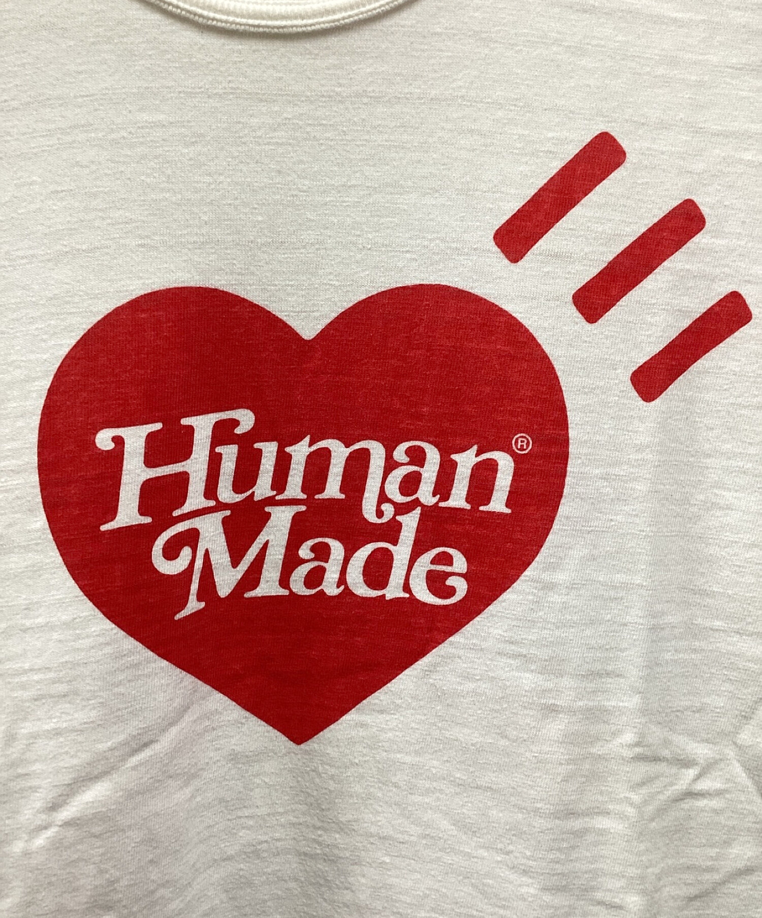 HUMAN MADE (ヒューマンメイド) GIRLS DON'T CRY (ガールズ ドント クライ) ロゴプリントTシャツ ホワイト サイズ:X  LARGE