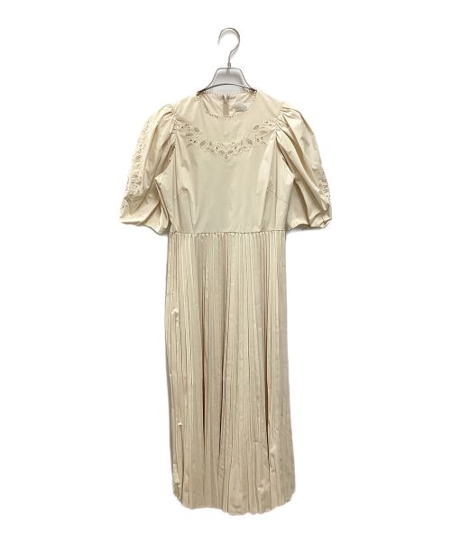 セルフォード 石井美保 エンブロイダリーワンピース 白 38 中古・古着