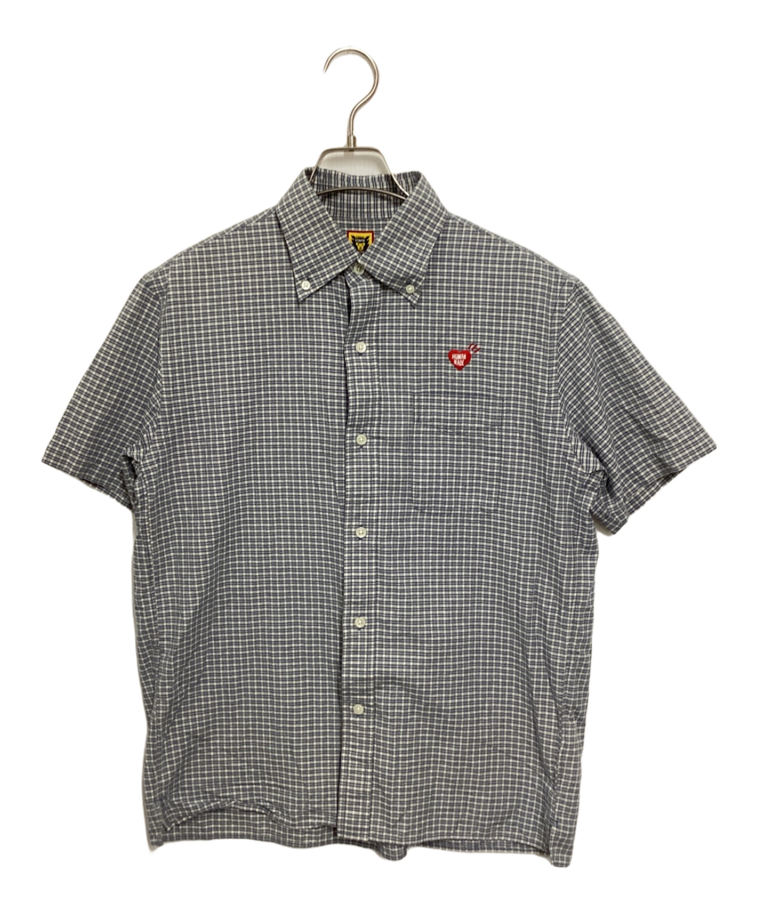 中古・古着通販】HUMAN MADE (ヒューマンメイド) チェック半袖シャツ 