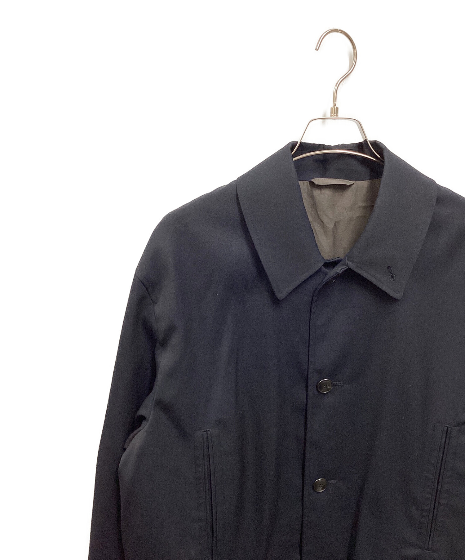 中古・古着通販】SUMARI (シュマリ) WoolGabardine Car Coat ネイビー 
