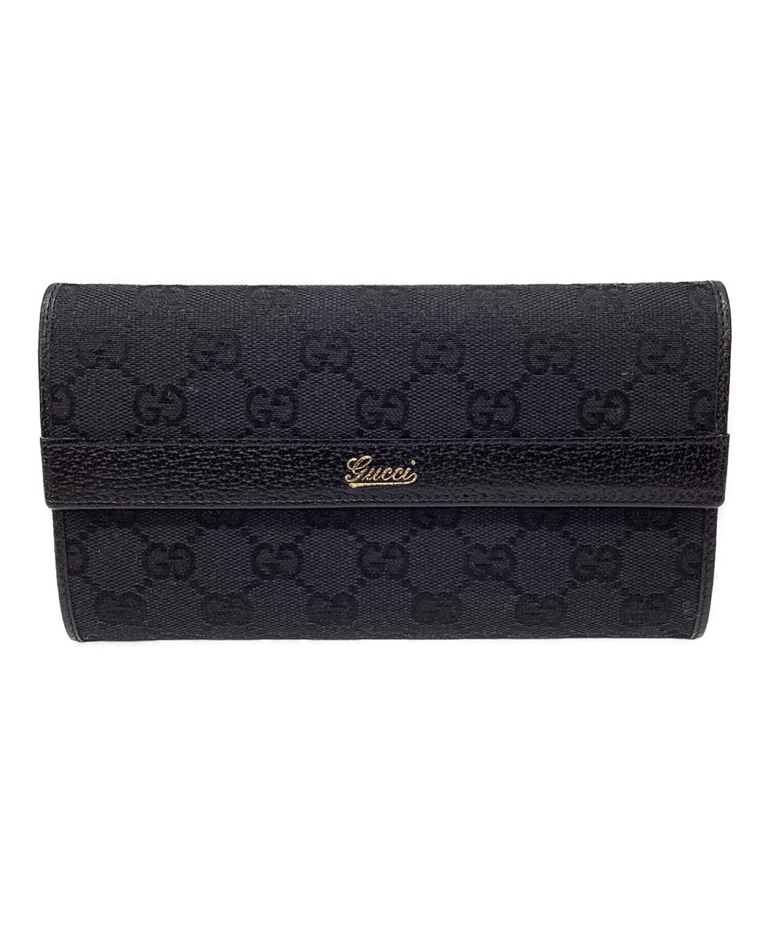 GUCCI GGキャンバス 折りたたみ財布 ブラック 財布GUCCI GUCCI グッチ