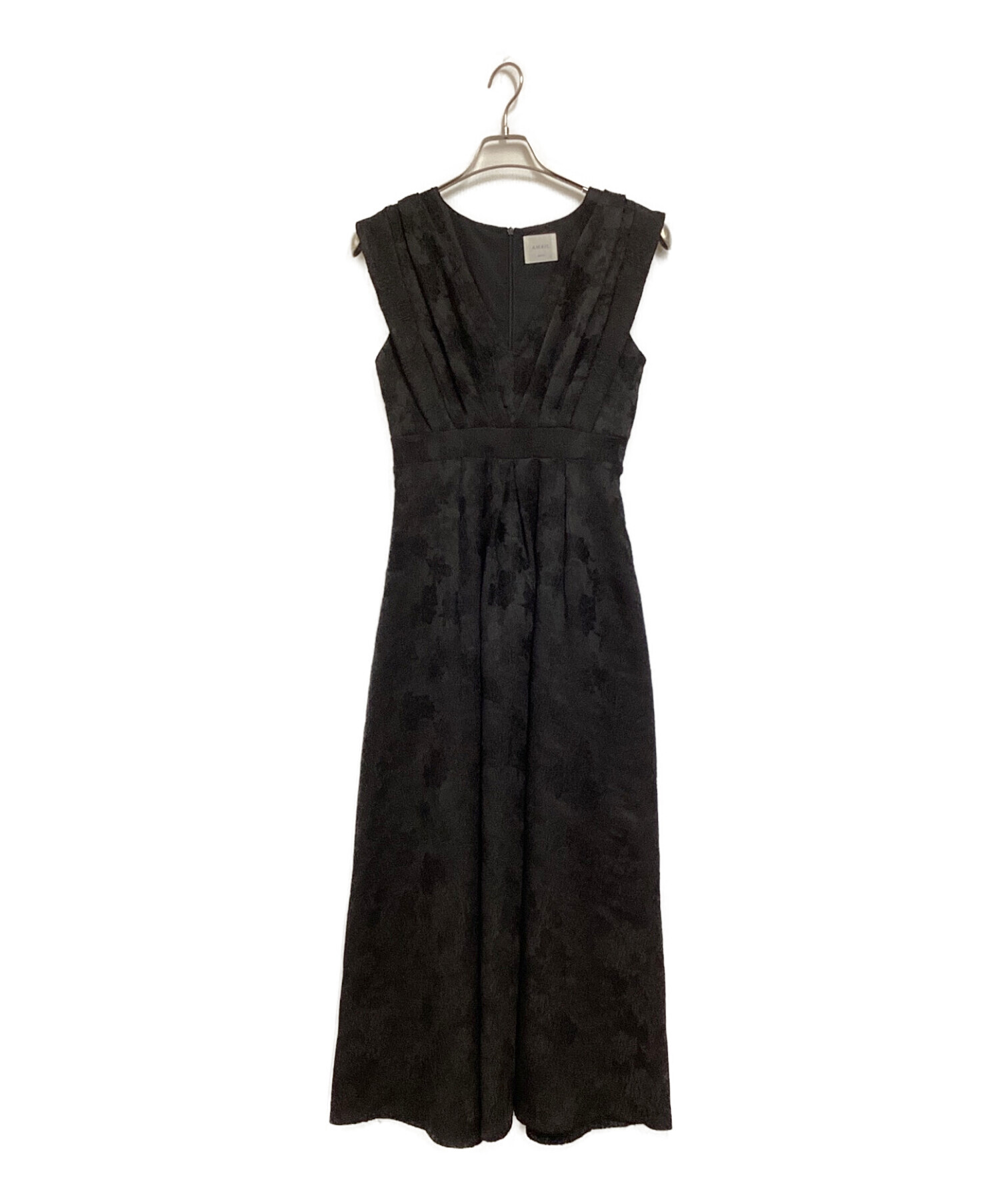 中古・古着通販】AMAIL (アマイル) Flower embroidery dress ブラック  