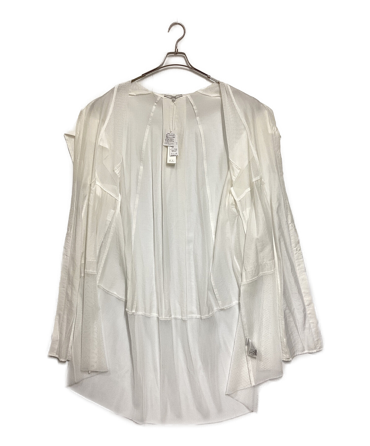 中古・古着通販】UN3D. (アンスリード) MESH BLOCK SHEER SH ホワイト  