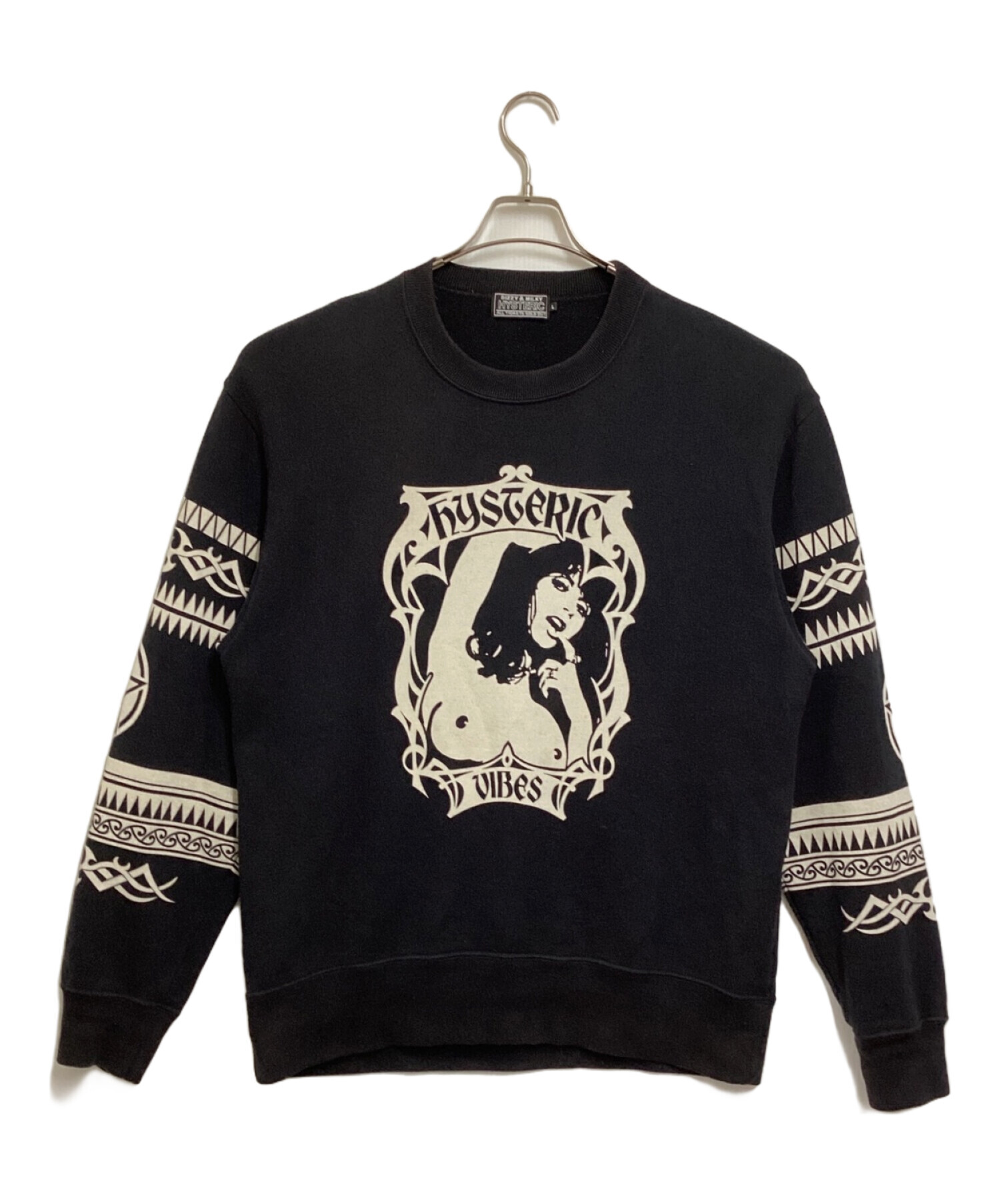 hysteric glamour スウェット ブラック Fサイズ(およそXL) メンズ