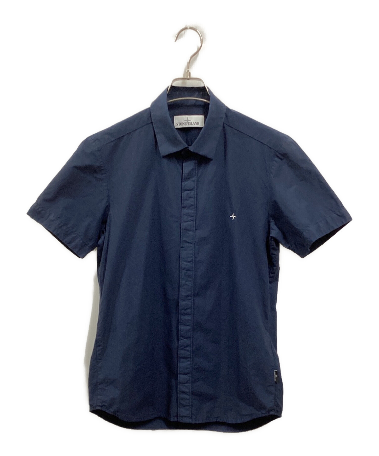 STONE ISLAND garments 半袖シャツ ストライプ 分厚 オールド