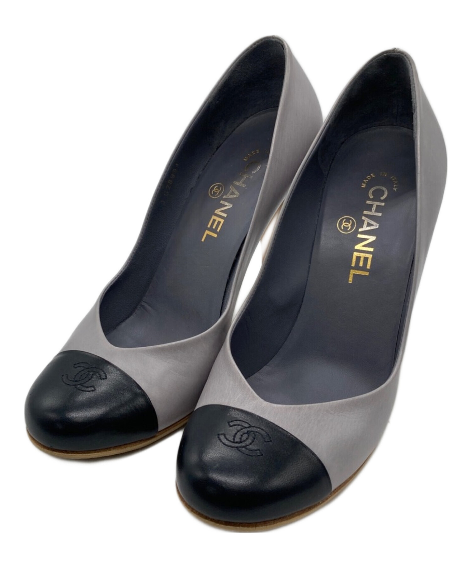 中古・古着通販】CHANEL (シャネル) ESCARPINS ヒールパンプス ブルー 