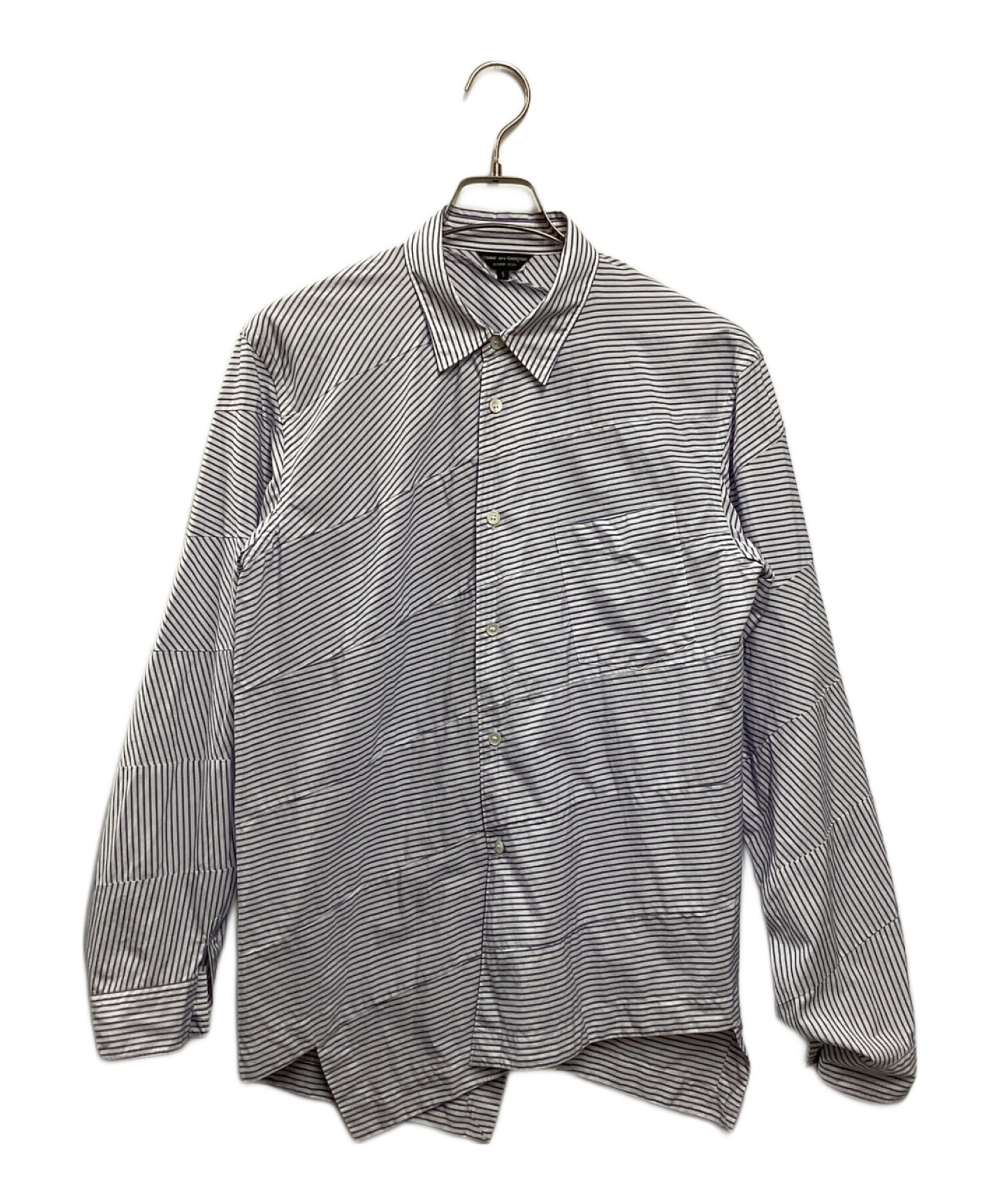 comme des garcons homme plus ストライプシャツ S | ヤマダウェブコム