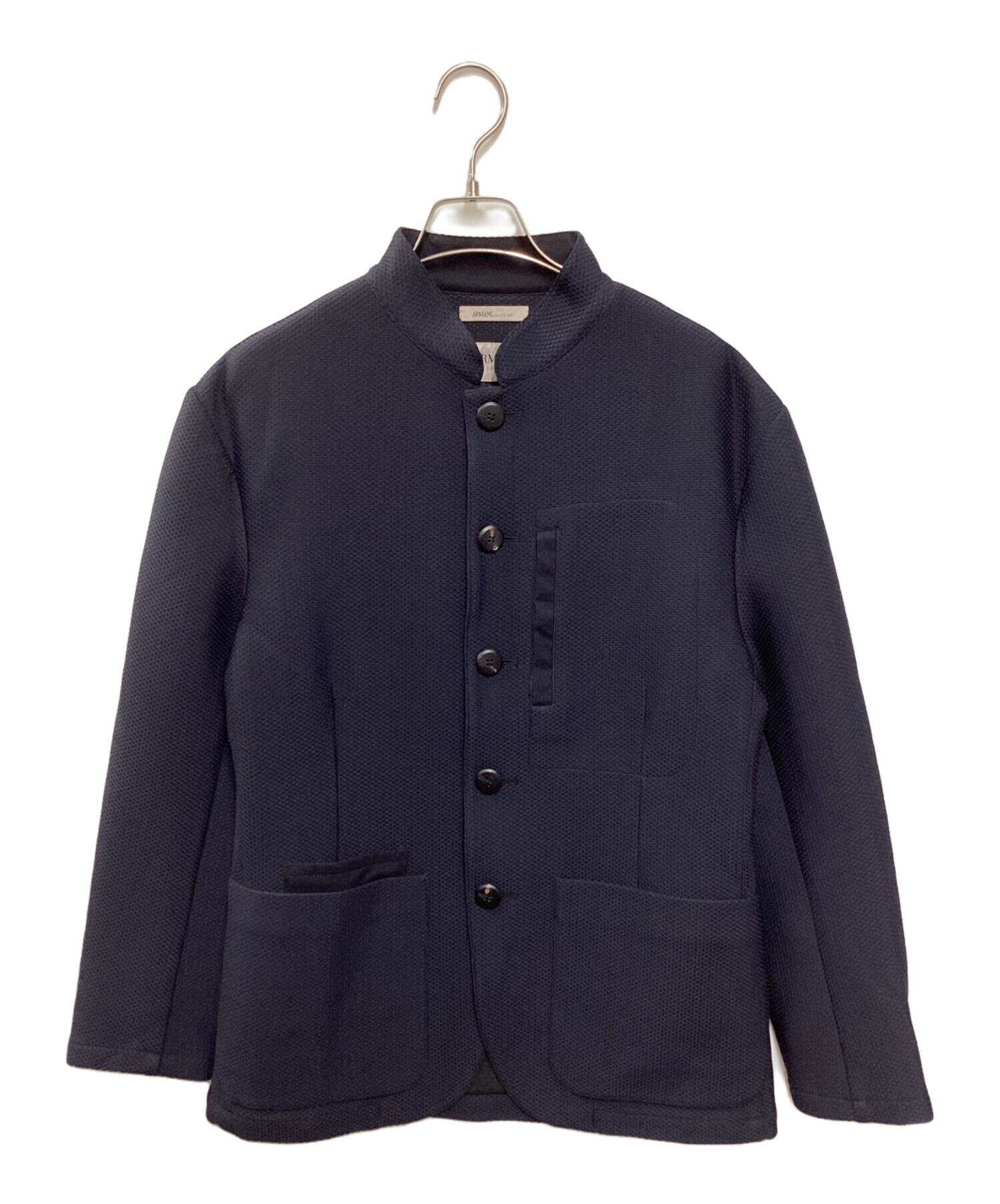 アルマーニ コレツォーニ　スタンドカラー　ジャケット　46　ネイビー アルマーニ コレツォーニ スタンドカラー ジャケット 46 ネイビー 2025