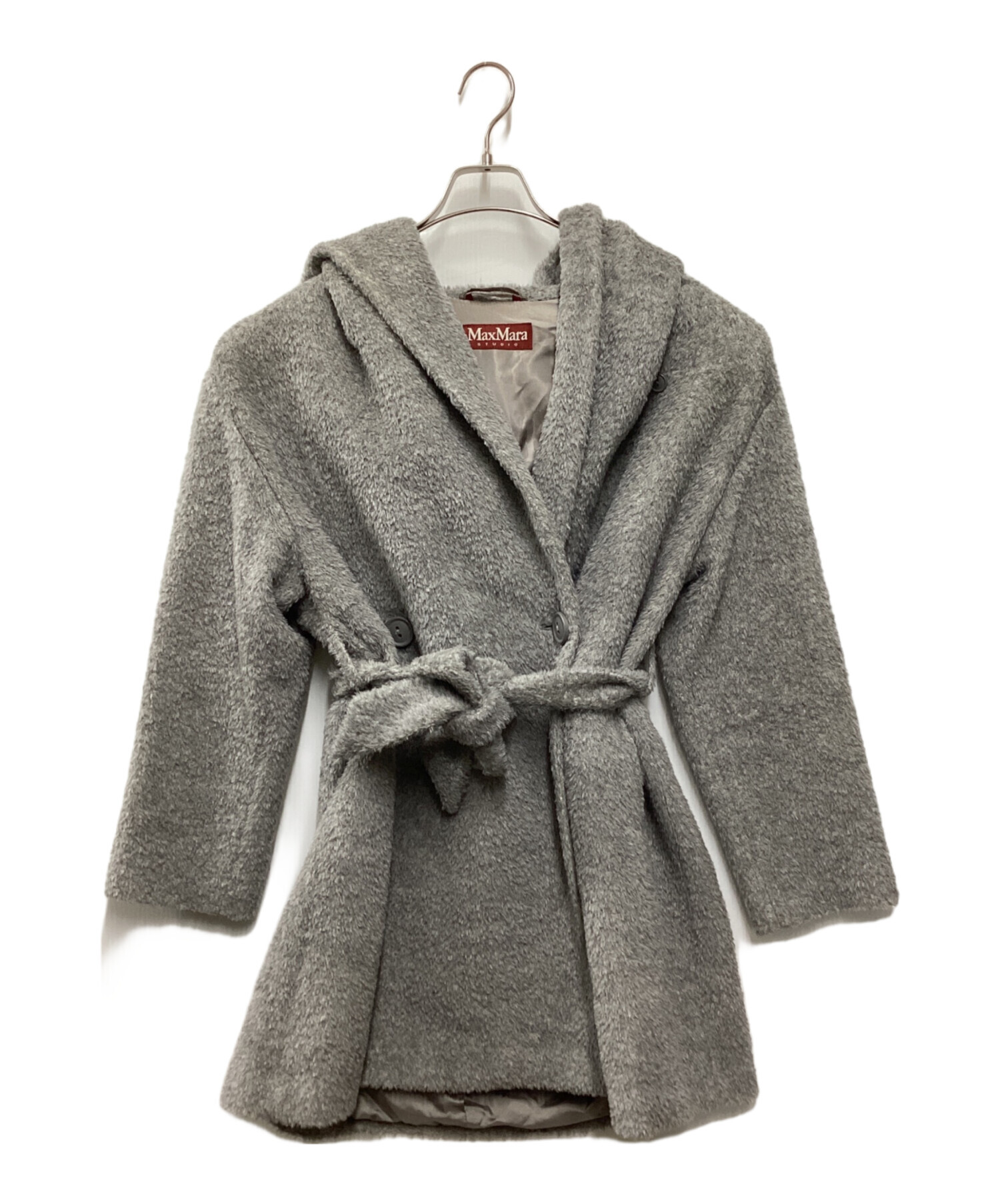 MaxMara STUDIO アルパカ フーデットコート サイズ44 中古・古着通販】INTREND MAX MARA STUDIO (イントレンド マックス