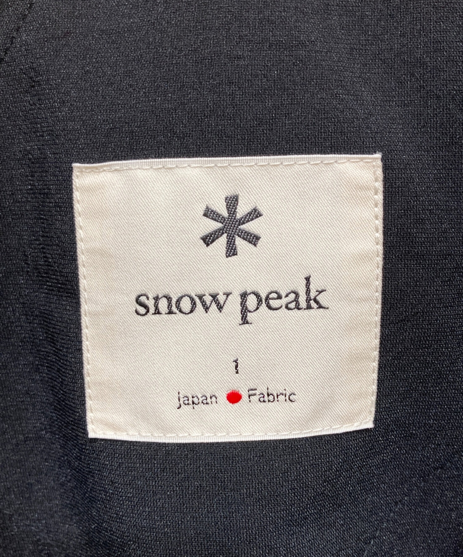 snow peak (スノーピーク) PeLightPoplinDress ブラック サイズ:1