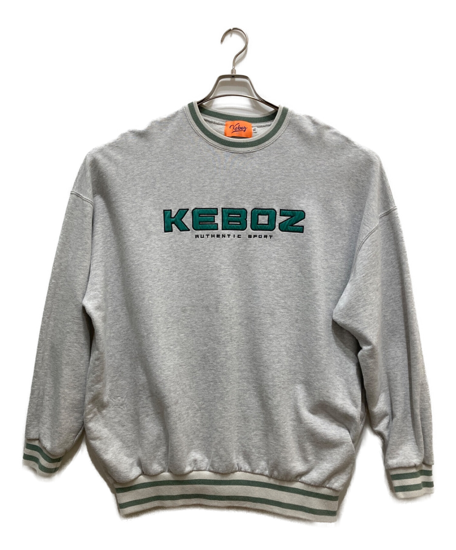 KEBOZ (ケボズ) ロゴスウェット グレー サイズ:XL