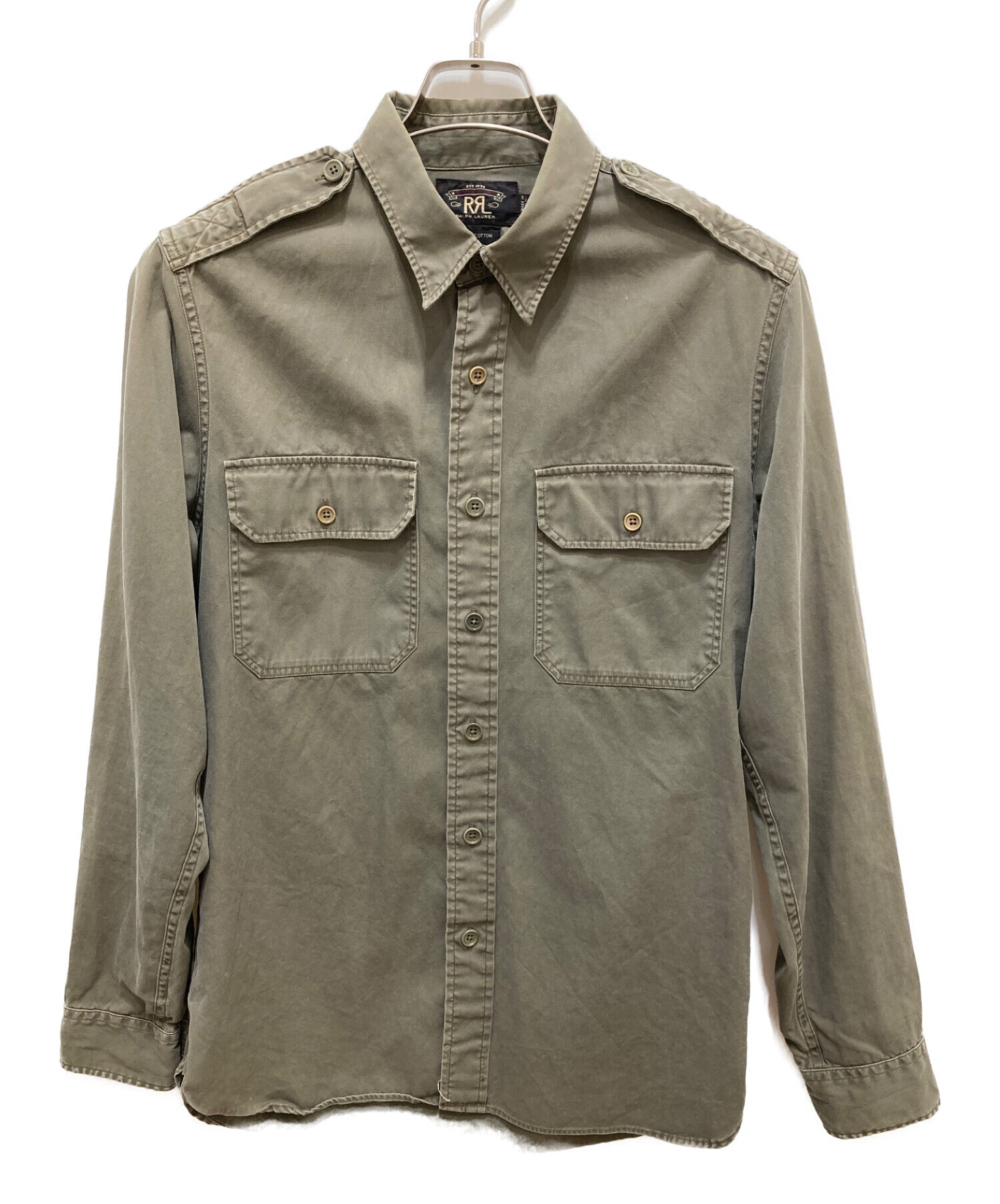 中古・古着通販】RRL (ダブルアールエル) ミリタリーシャツ オリーブ