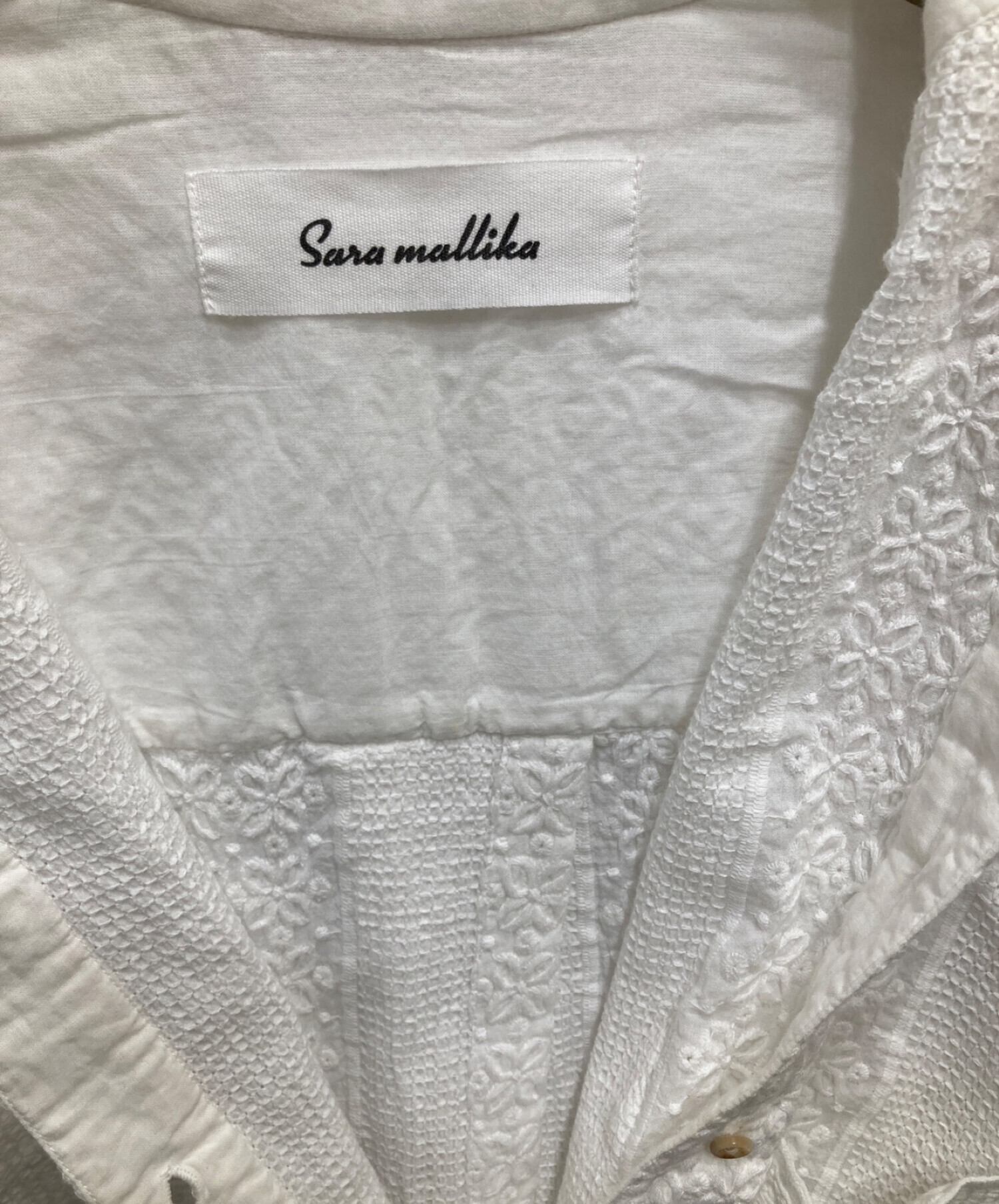 中古・古着通販】sara mallika (サラマリカ) Cotton Flower Embroidery