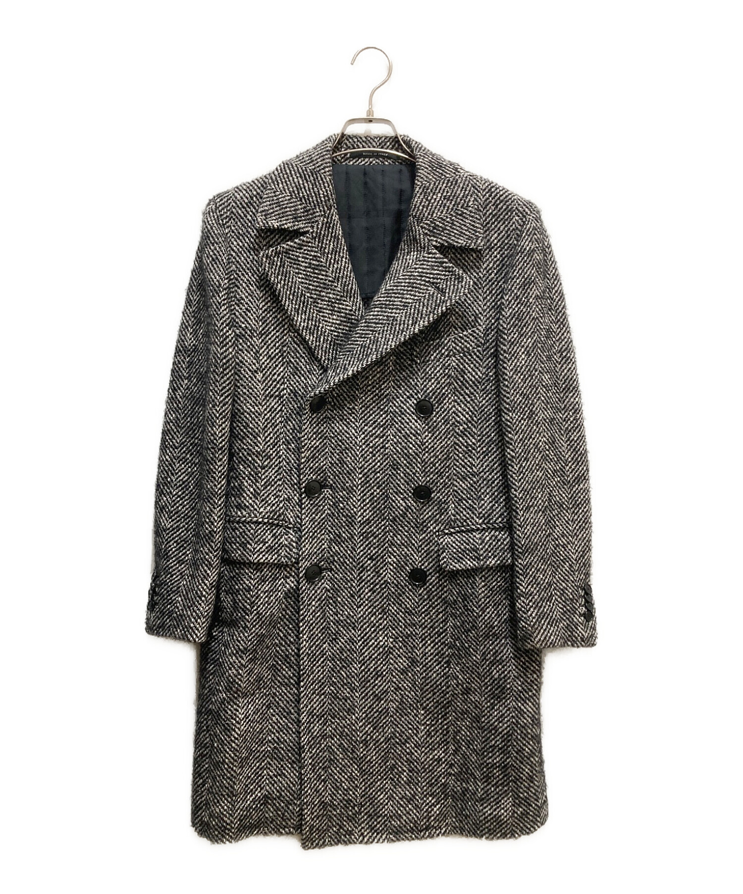 TAGLIATOREタリアトーレヘリンボーンチェスターコートベージュ×グレー44