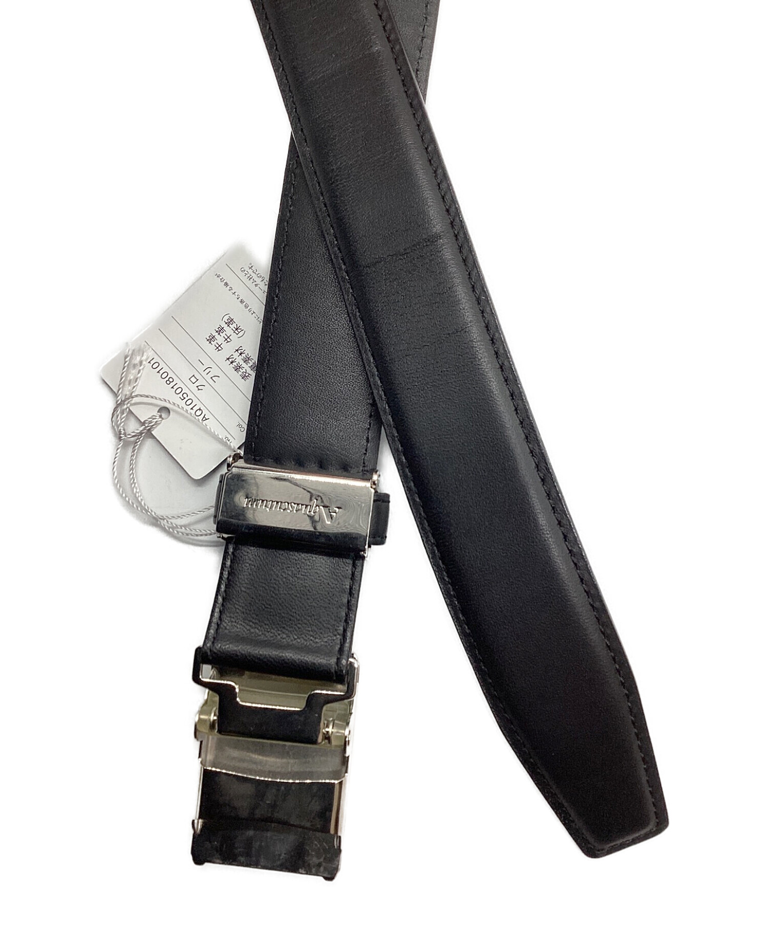 アクアスキュータム クロコダイルベルト黒 アクアスキュータム公式サイト