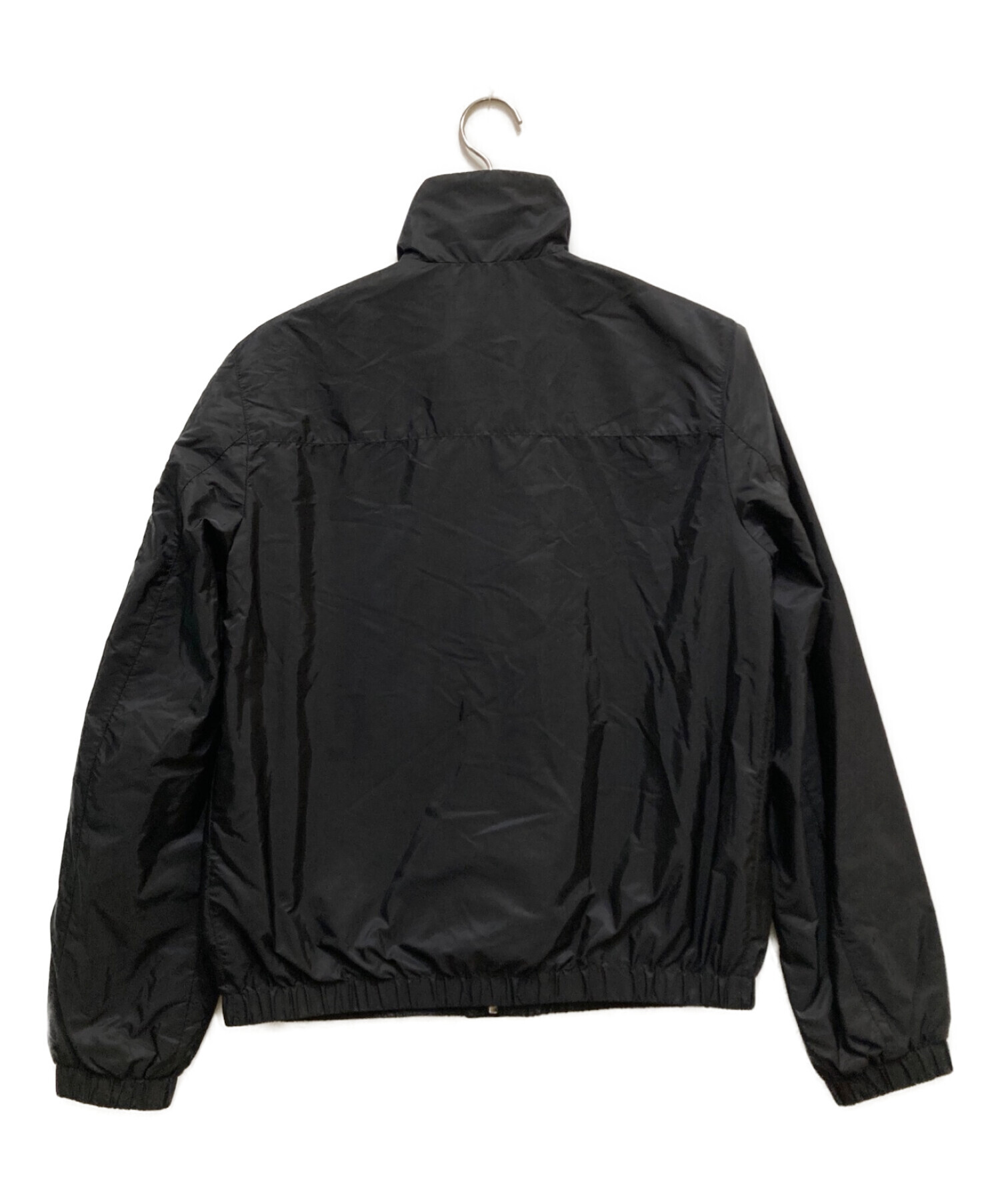 PRADA (プラダ) 三角プレートナイロンジャケット ブラック サイズ:46