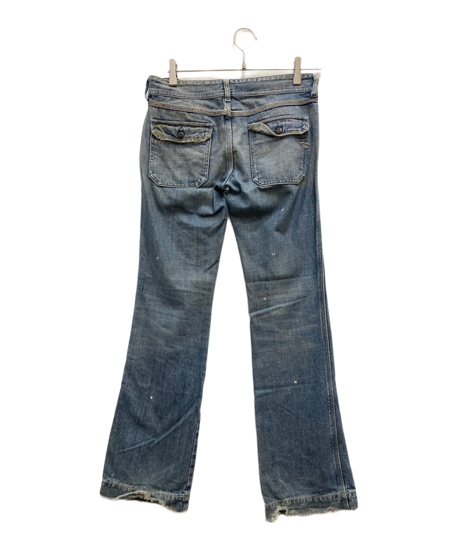 中古・古着通販】DIESEL (ディーゼル) ペイント加工デニムパンツ 