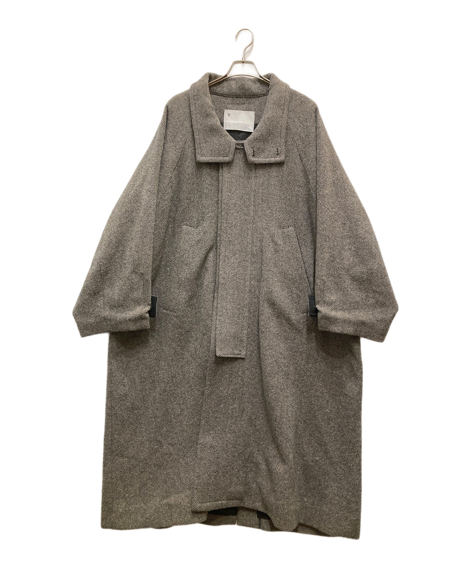 中古・古着通販】VOAAOV (ヴォアーブ) TWEED OVERSIZE STANDCOLLAR 