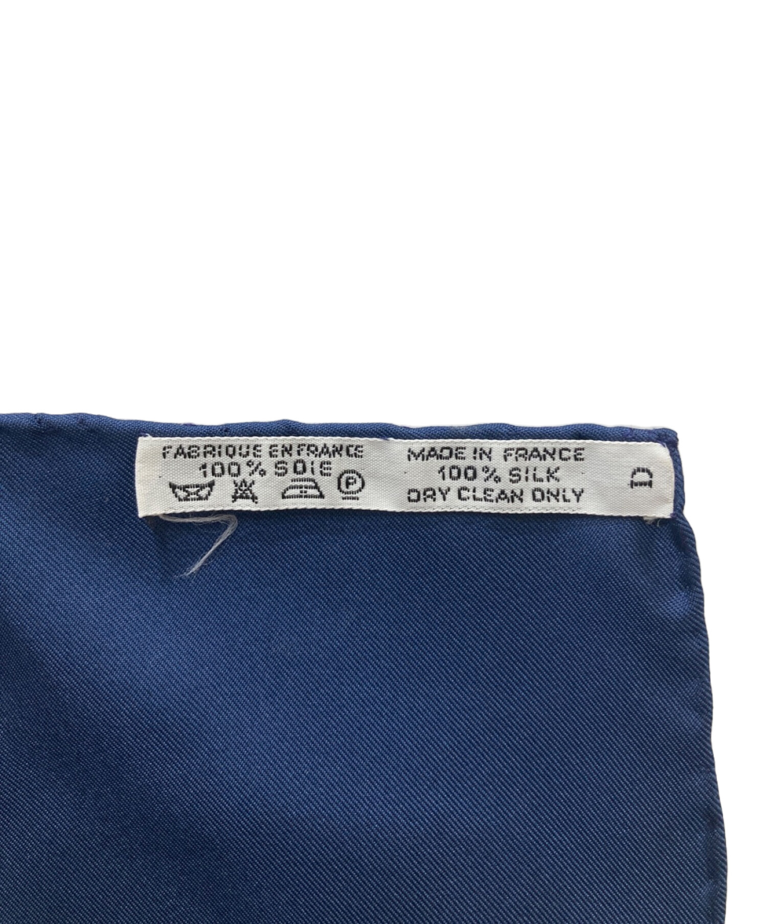 中古・古着通販】HERMES (エルメス) カレ90シルクスカーフ ホワイト  