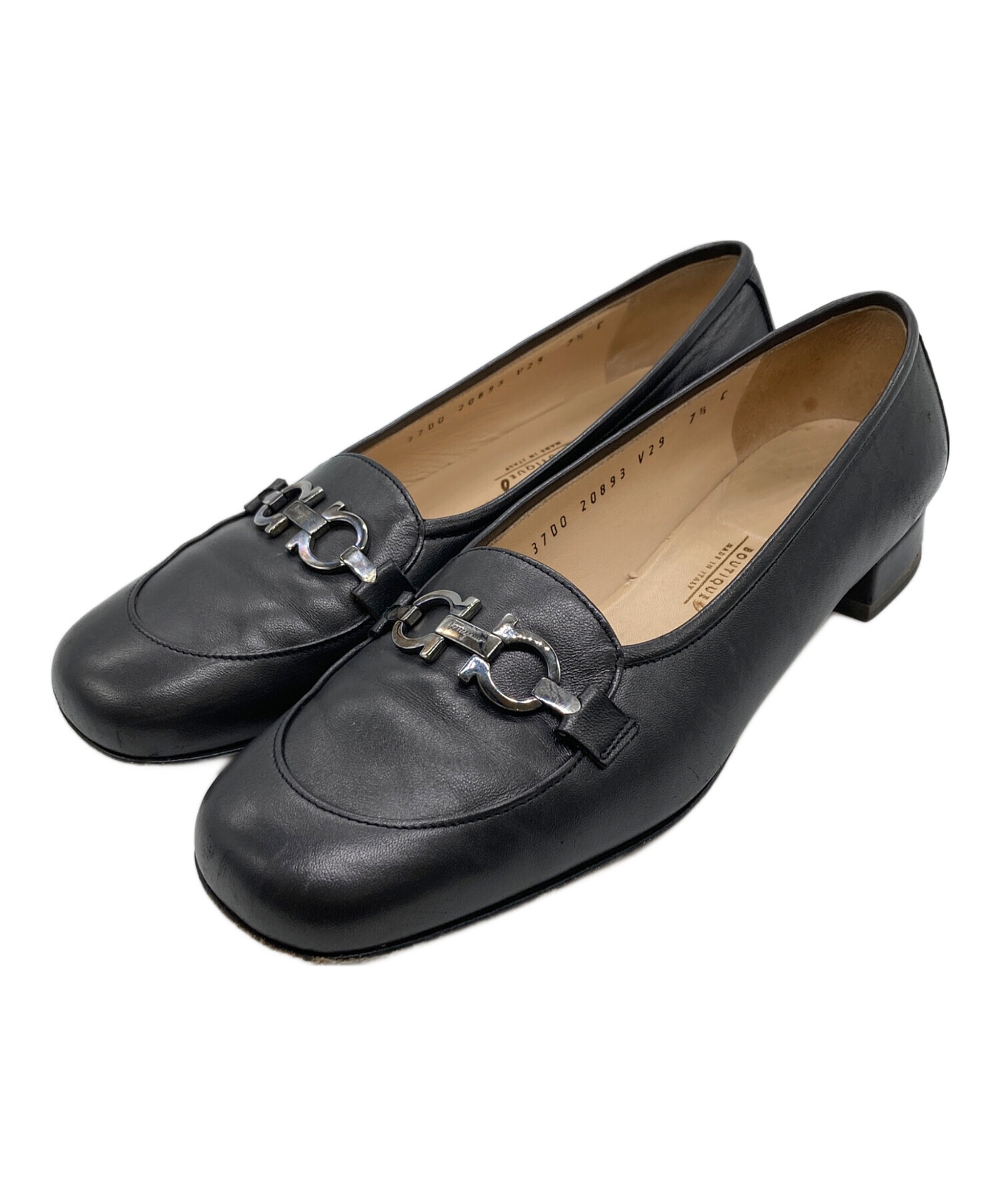 未使用　フェラガモ　スポーツ　ガンチーニ　レザー　ビット　ローファー　4 1/2 Salvatore Ferragamo】フェラガモ ガンチーニビットローファー