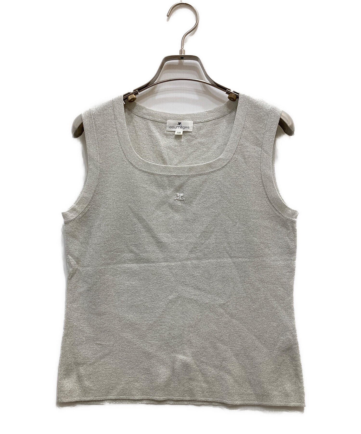 クレージュ タンクトップ（COURREGES クレージュ ニット スクエア Tank 