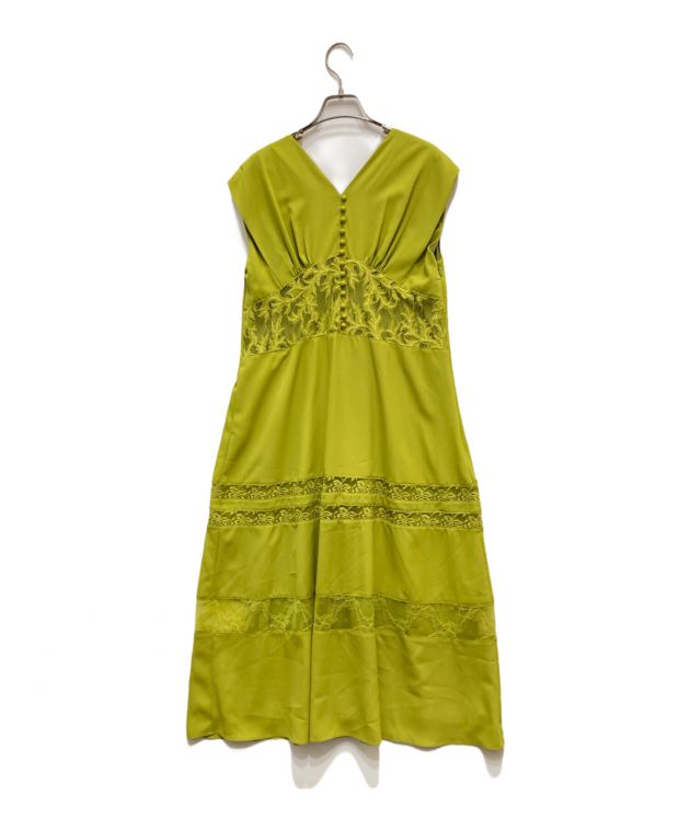 中古・古着通販】AMERI (アメリ) LACE DOCKING LACE UP DRESS / レース  