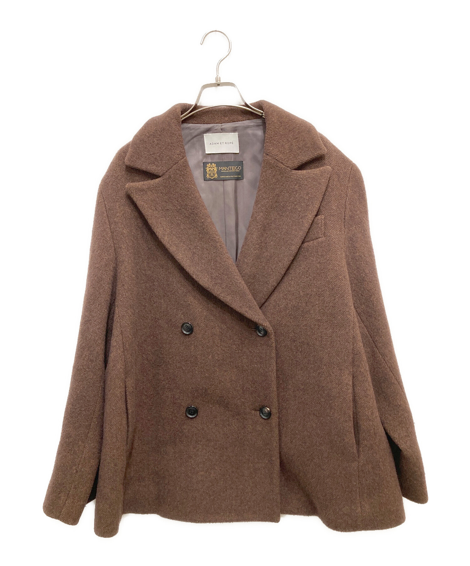 中古・古着通販】Adam et Rope (アダムエロペ) MANTECOウールオーバー 