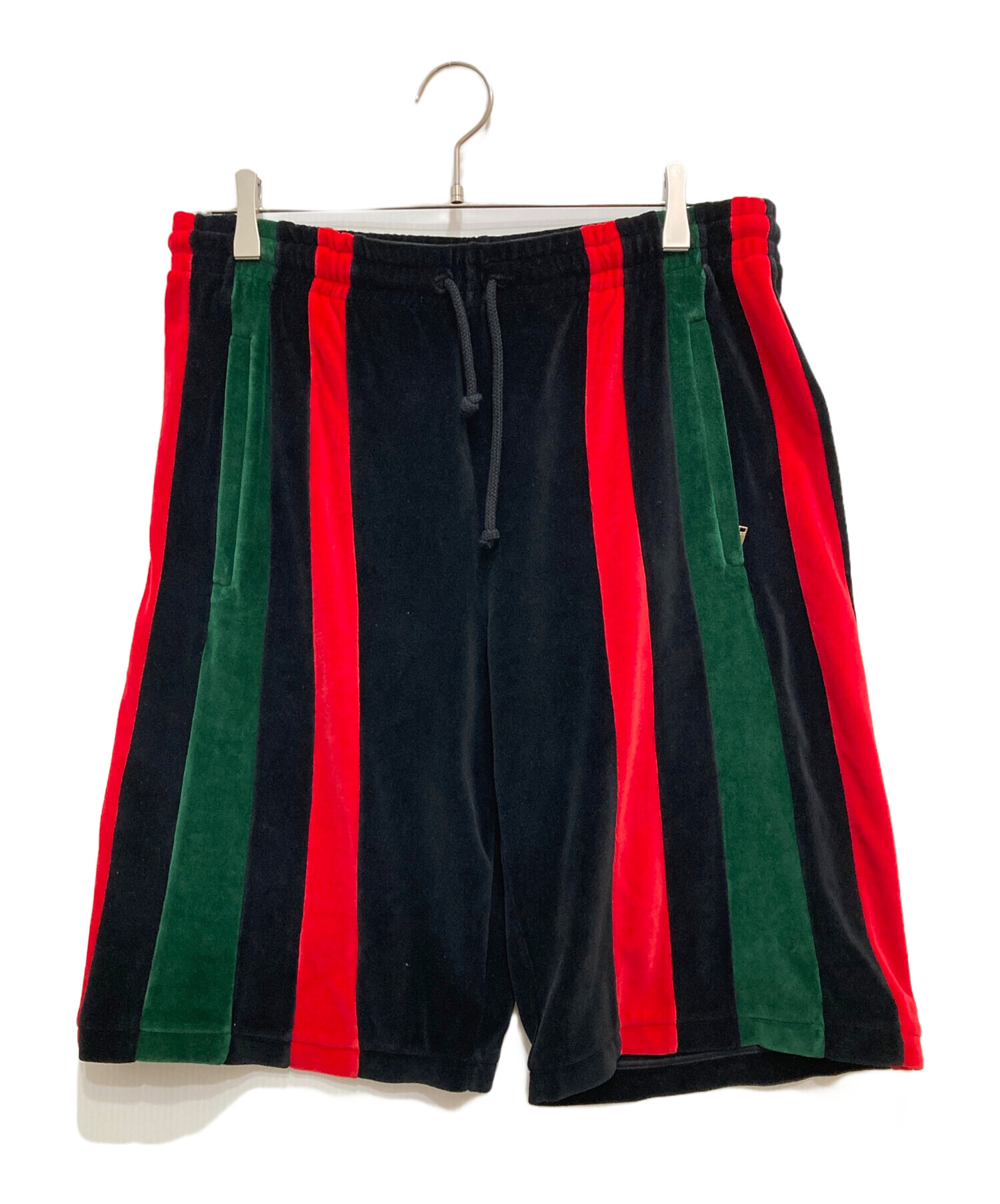 中古・古着通販】GUCCI (グッチ) ウェブラインベロアハーフ  
