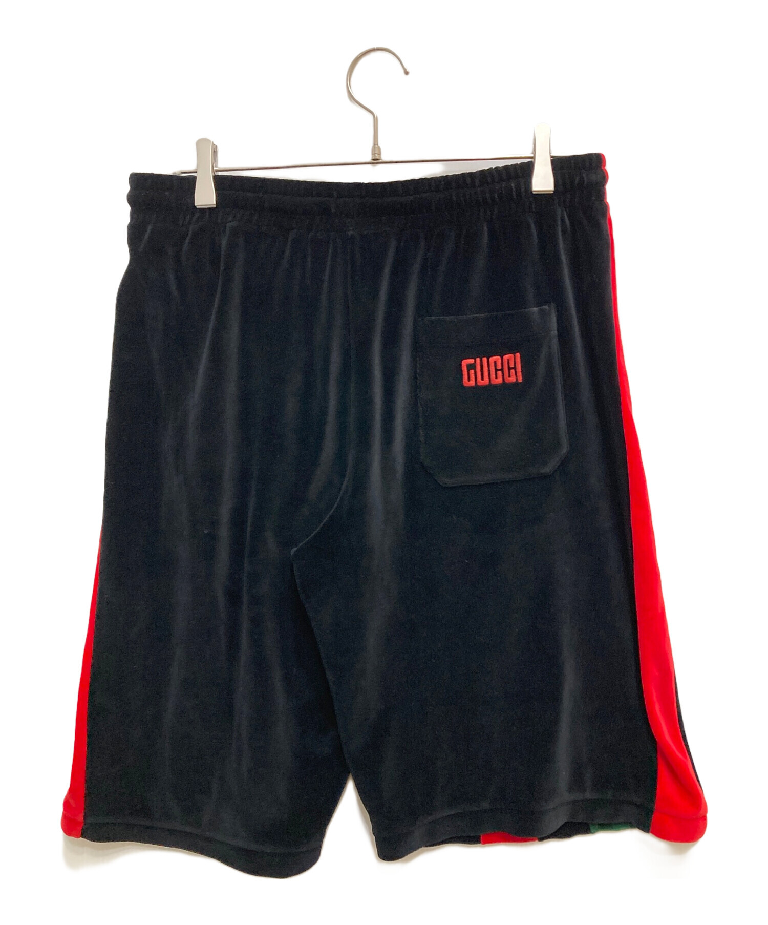 中古・古着通販】GUCCI (グッチ) ウェブラインベロアハーフ  