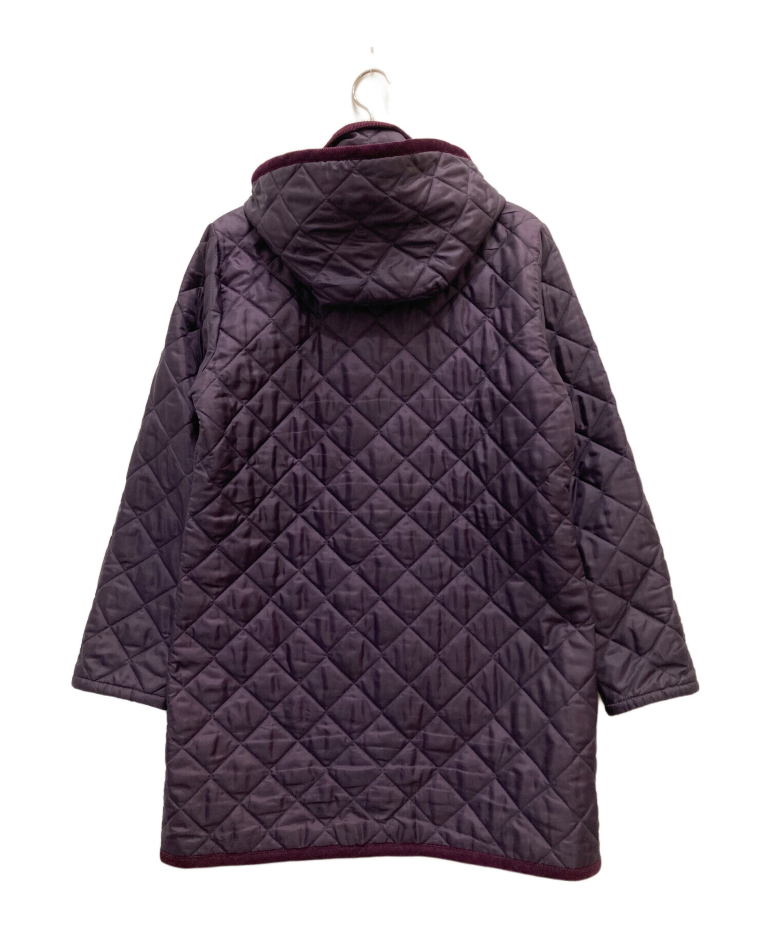 LAVENHAM ラベンハム キルティングコート 40 泥臭い パープル 紫 