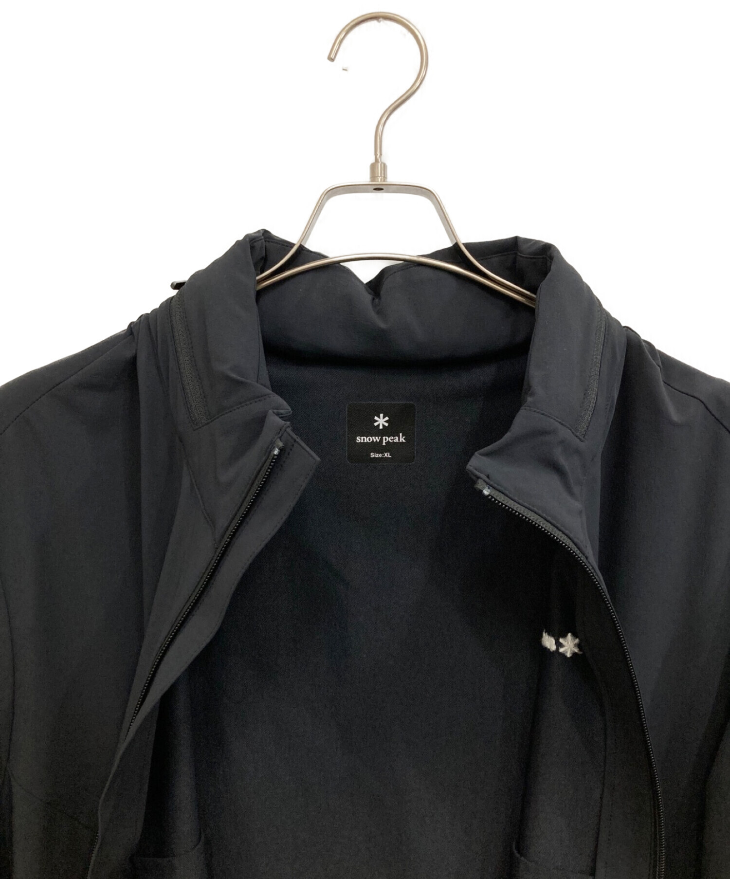 Snow peak (スノーピーク) STRECH CLOTH JACKET ブラック サイズ:XL 未使用品