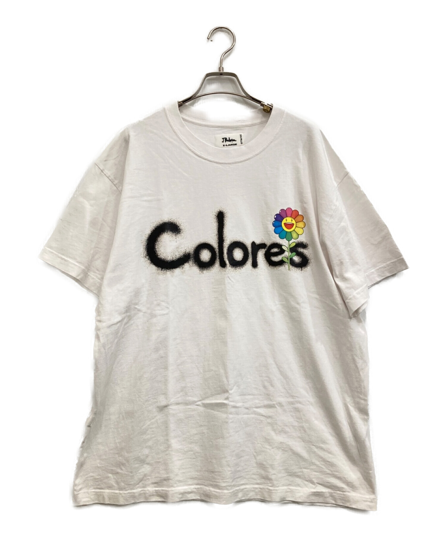 TM/KK (タカシムラカミ/カイカイキキ) J balvin (ジェイバルヴィン) プリントTシャツ ホワイト サイズ:XL