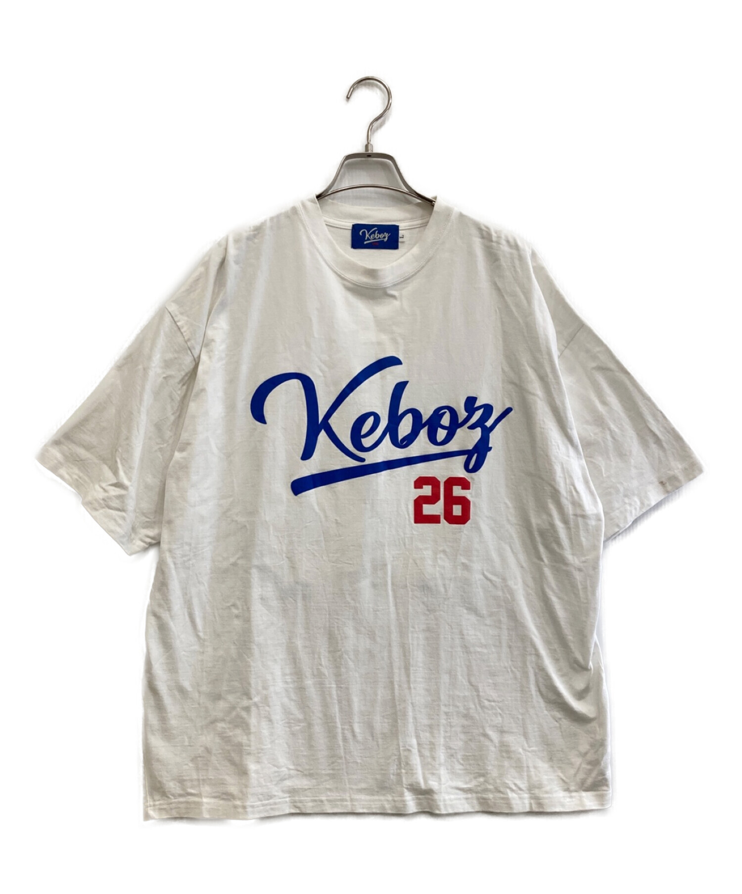 200円引き〜9999円Keboz ケボズ Tシャツ L フロクラブ バックロゴ プリントロゴ
