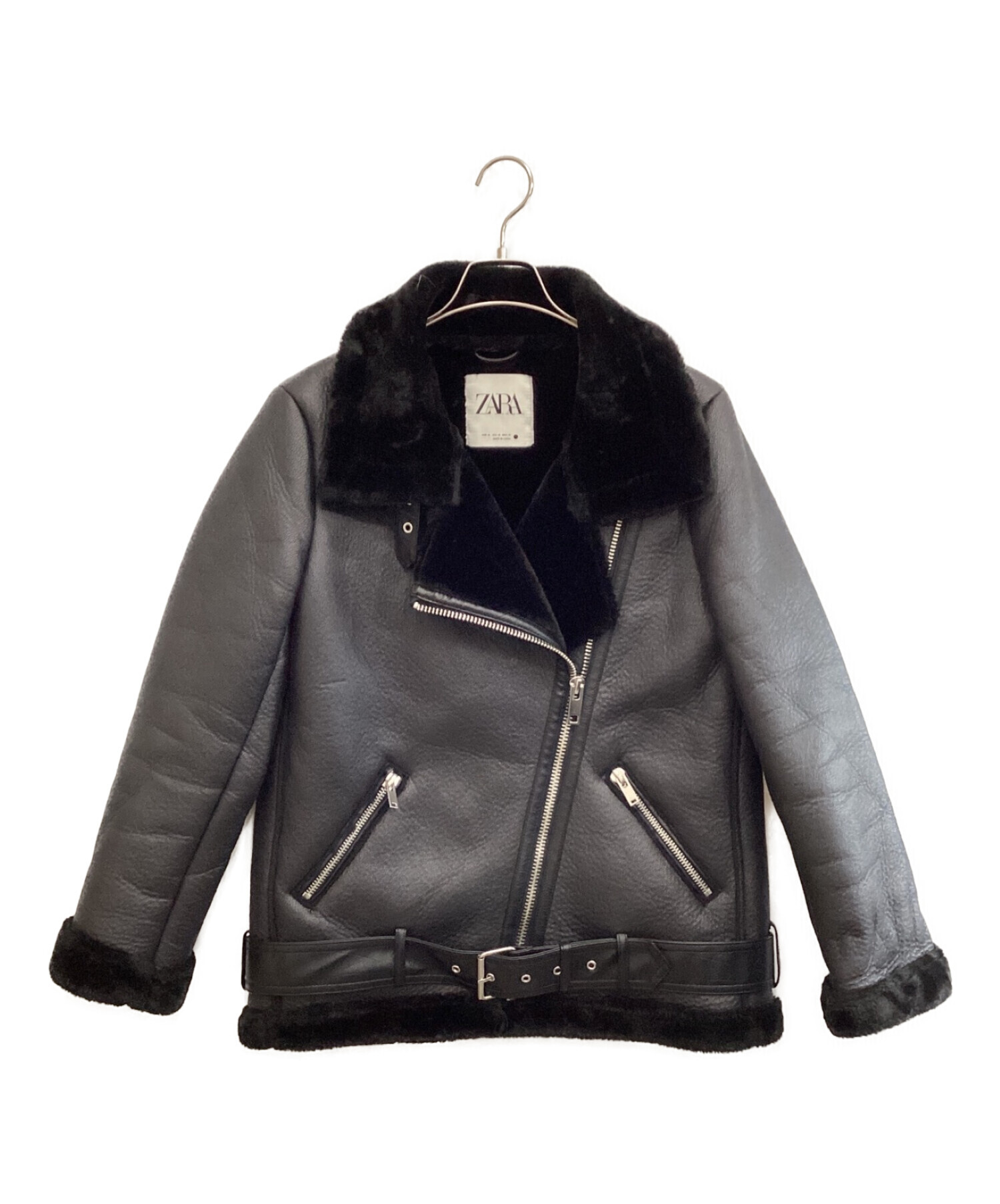 中古・古着通販】ZARA (ザラ) フェイクムートンライダース 