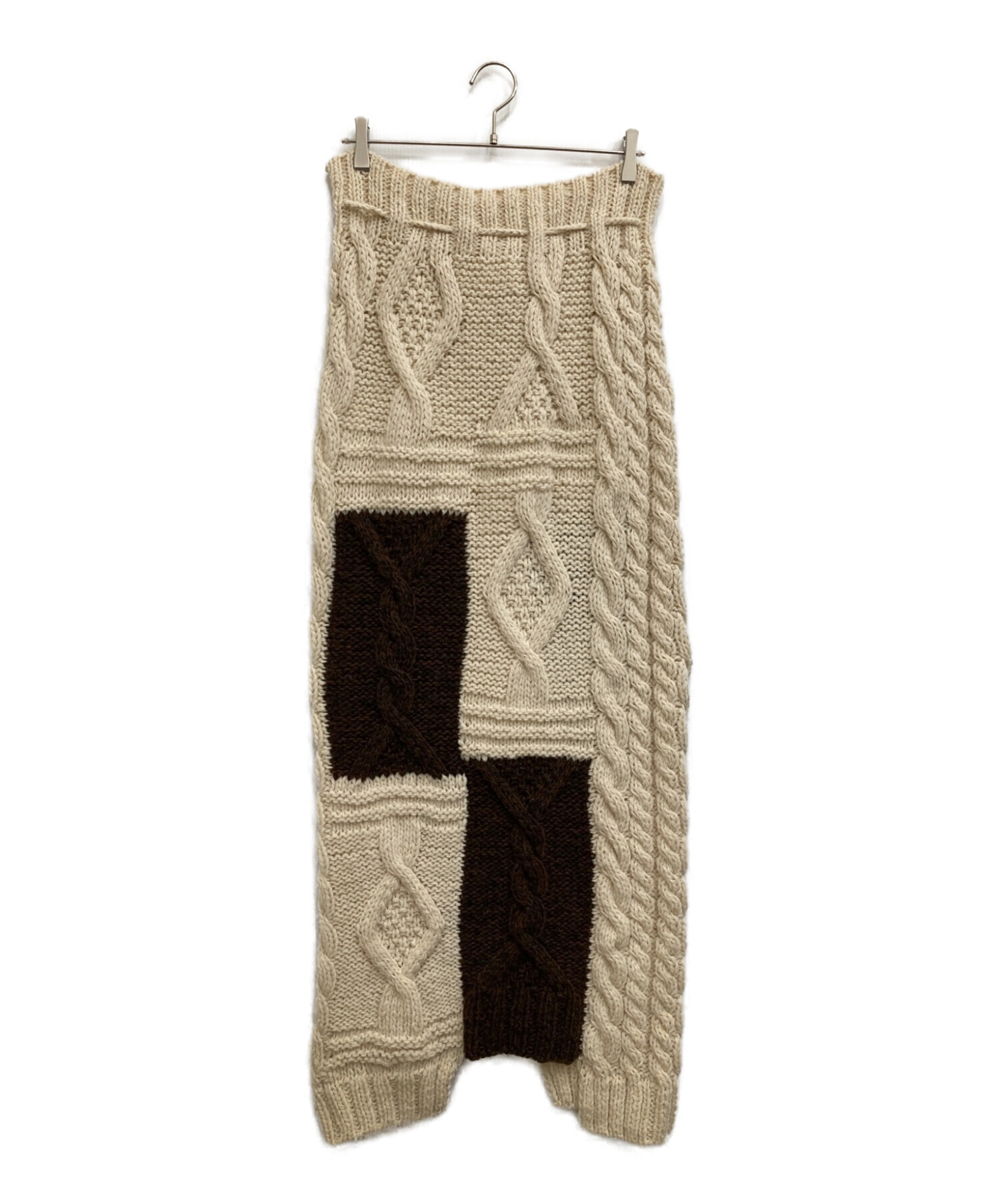 patchwork knit skirt  (acka)acka