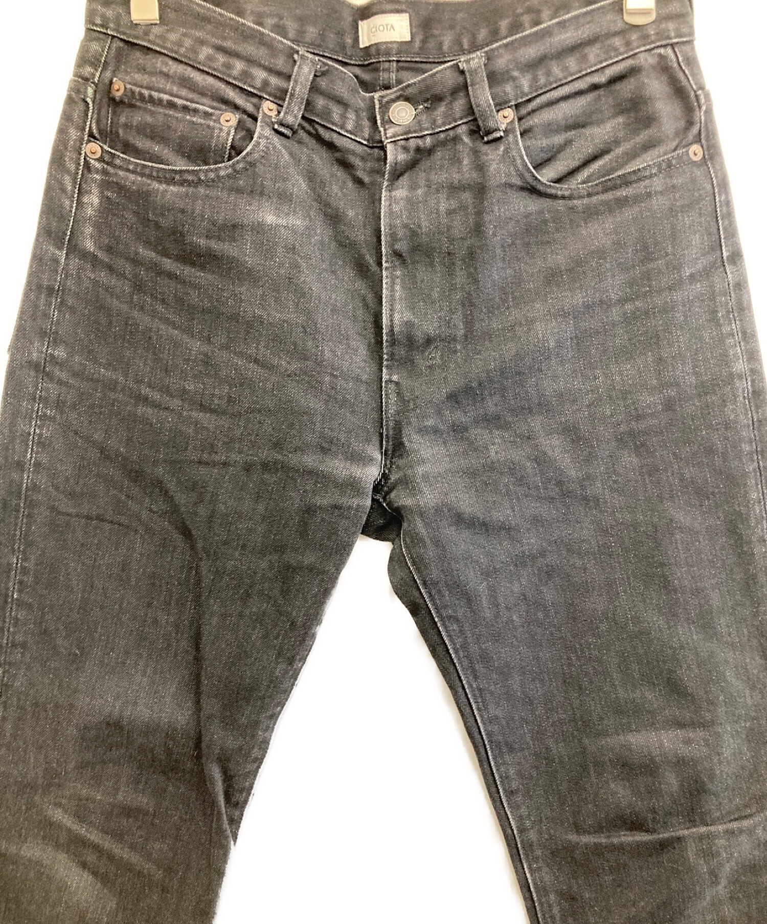 中古・古着通販】CIOTA (シオタ) フレアデニム ブラック サイズ:32 ciota デニム フレア size30