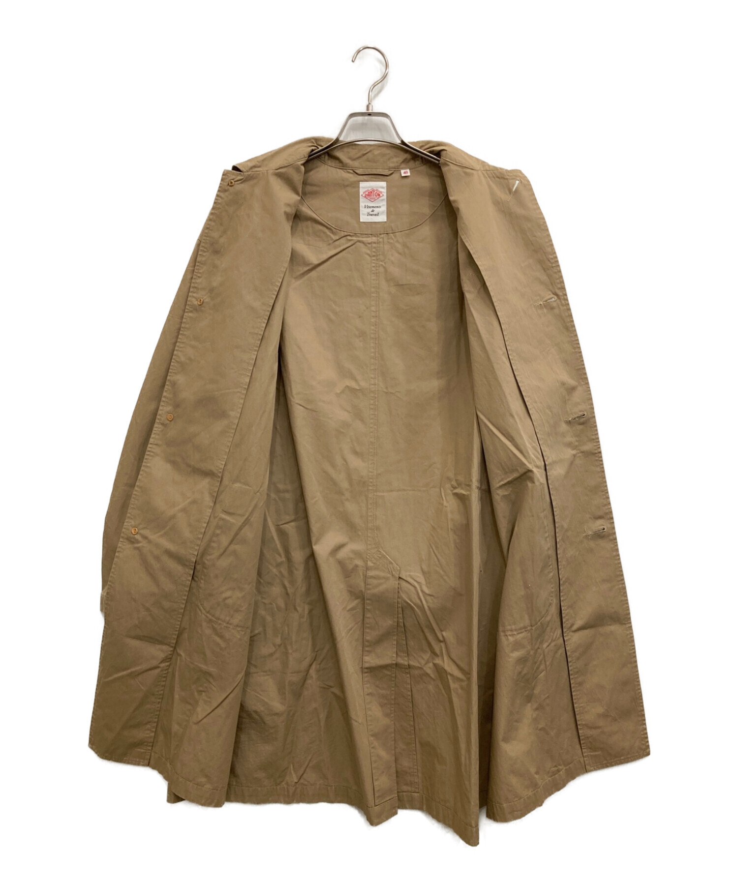 【ともや】DANTON ステンカラーコート サイズ40 ブラウン DANTON ステンカラーコート サイズ40 ブラウン