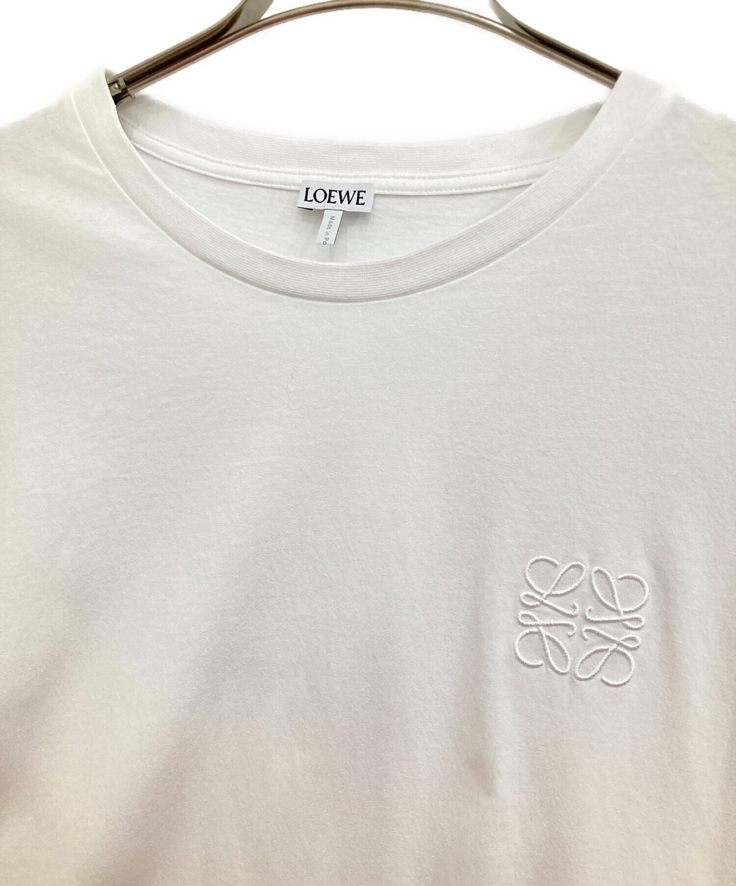 LOEWE ロエベ クロップド アナグラム ホワイト Tシャツ