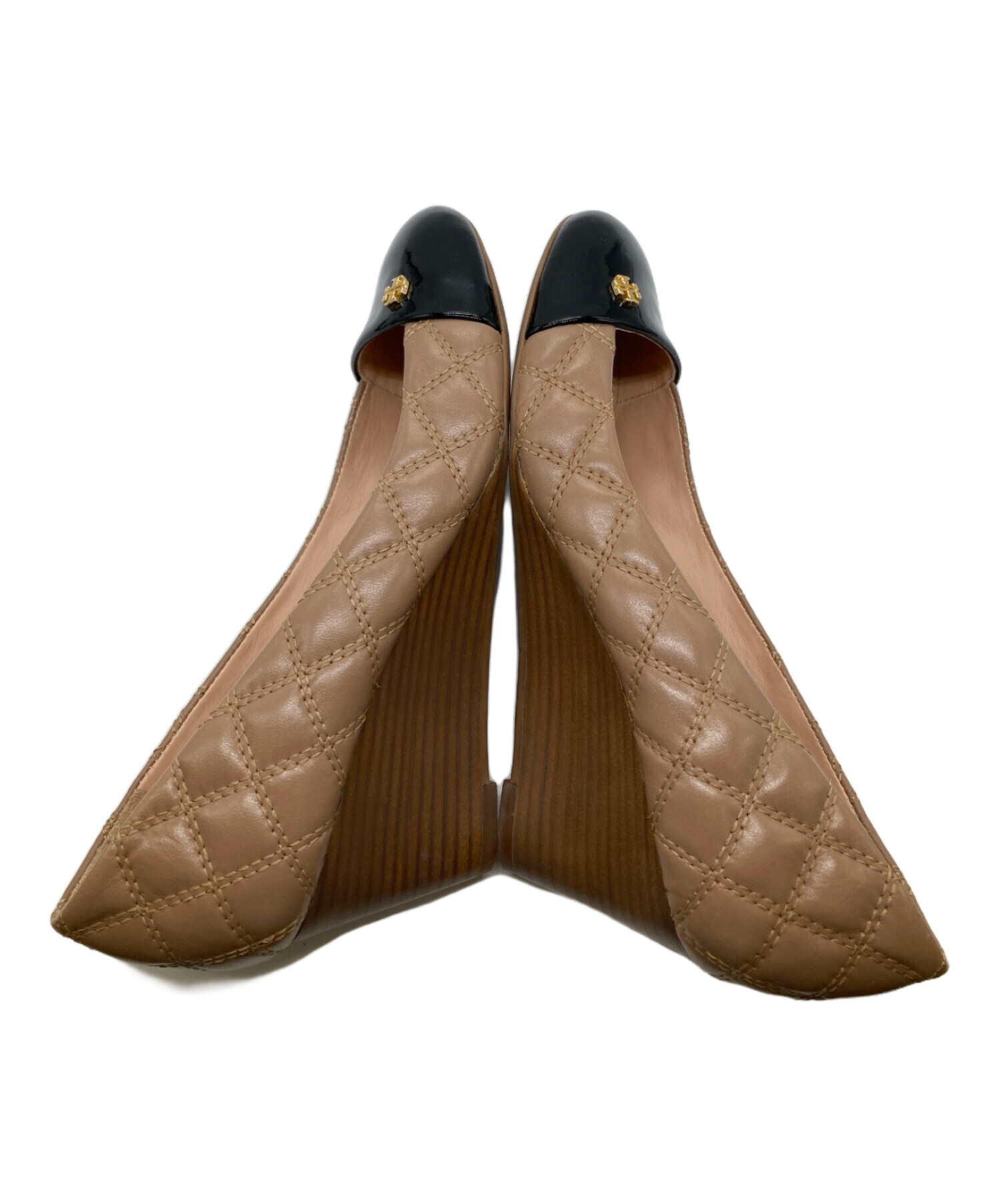 997　トリーバーチ　ウェッジソールサンダル　新品　24.5 値下げ‼︎Vintage【トリーバーチ】ウェッジソール ヒールサンダル 楽天