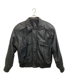 中古・古着通販】NO BRAND (ノーブランド) レザージャケット ブラック 