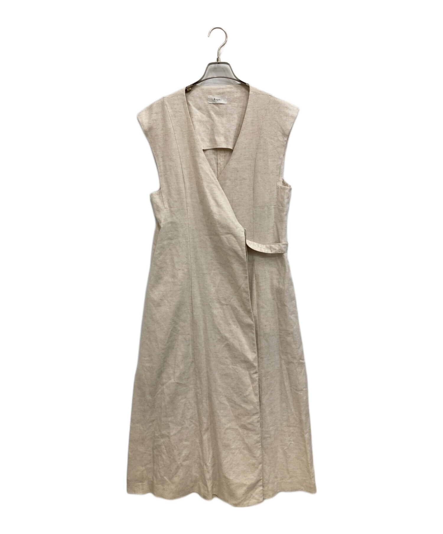 中古・古着通販】Eaphi (エフィ) ノースリーブワンピース アイボリー 