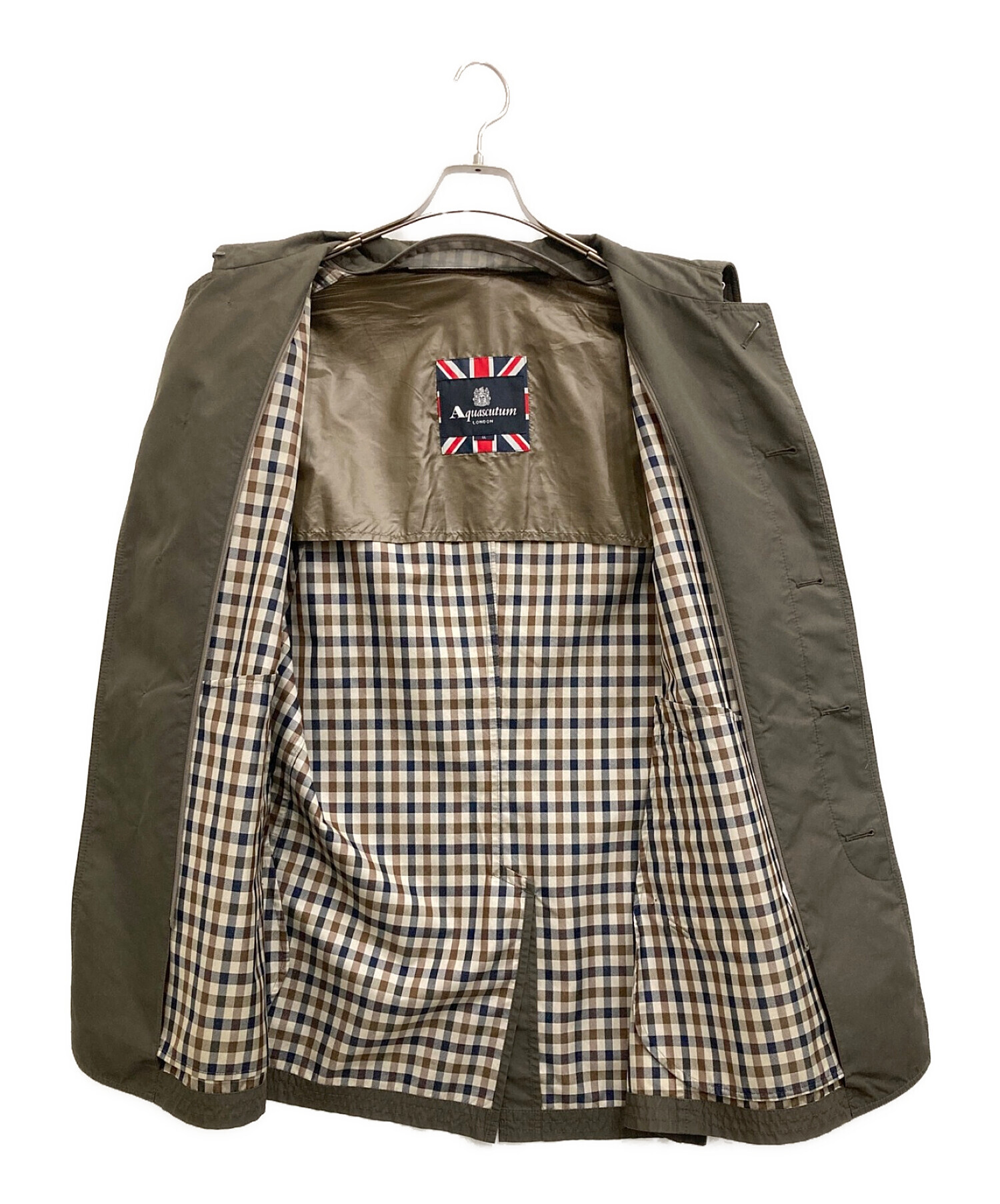 中古・古着通販】Aquascutum (アクアスキュータム) ライナー付コート 
