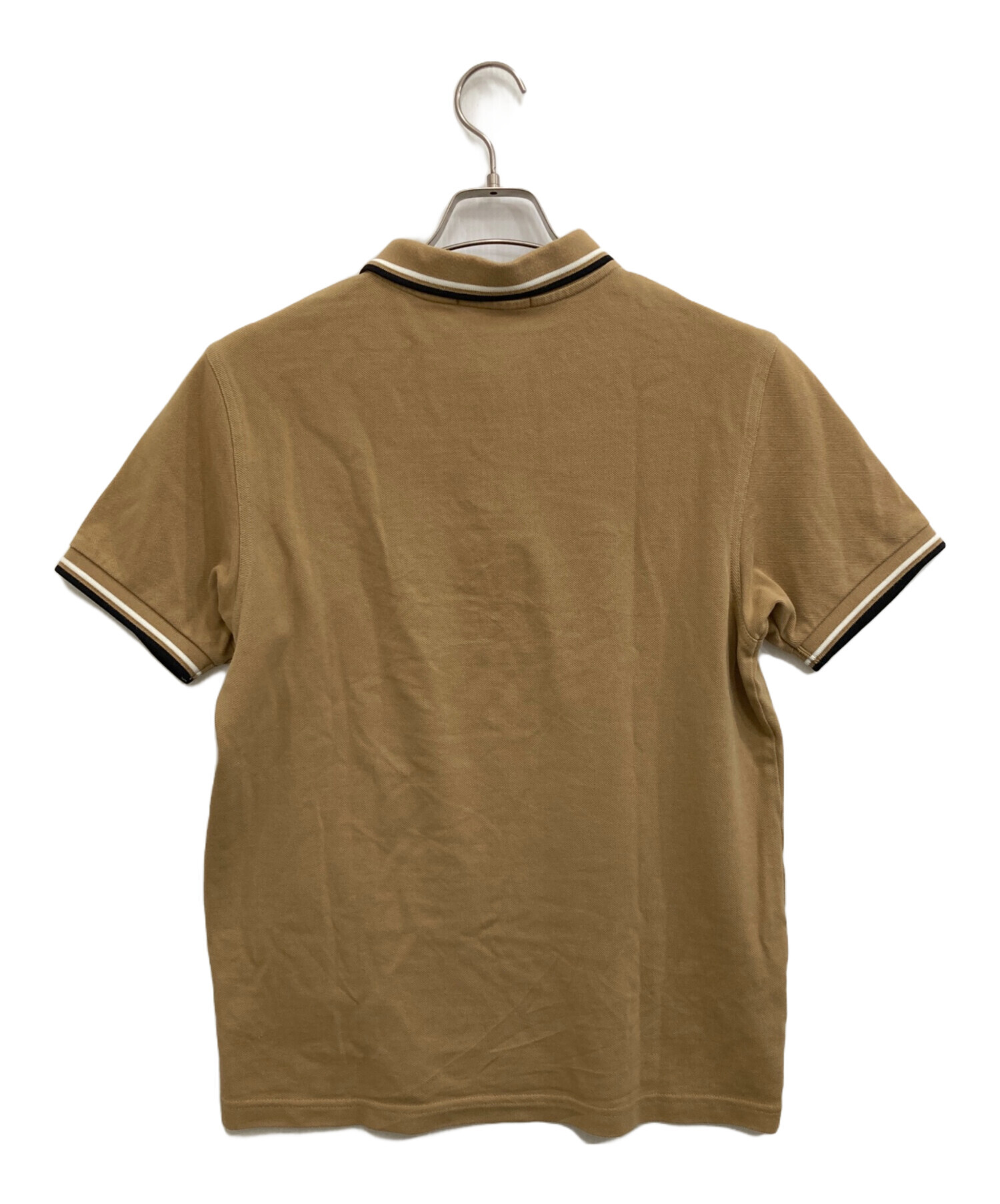 Fred Perry ベージュ 長袖ポロシャツ（フレッドペリー 長袖ポロシャツ 