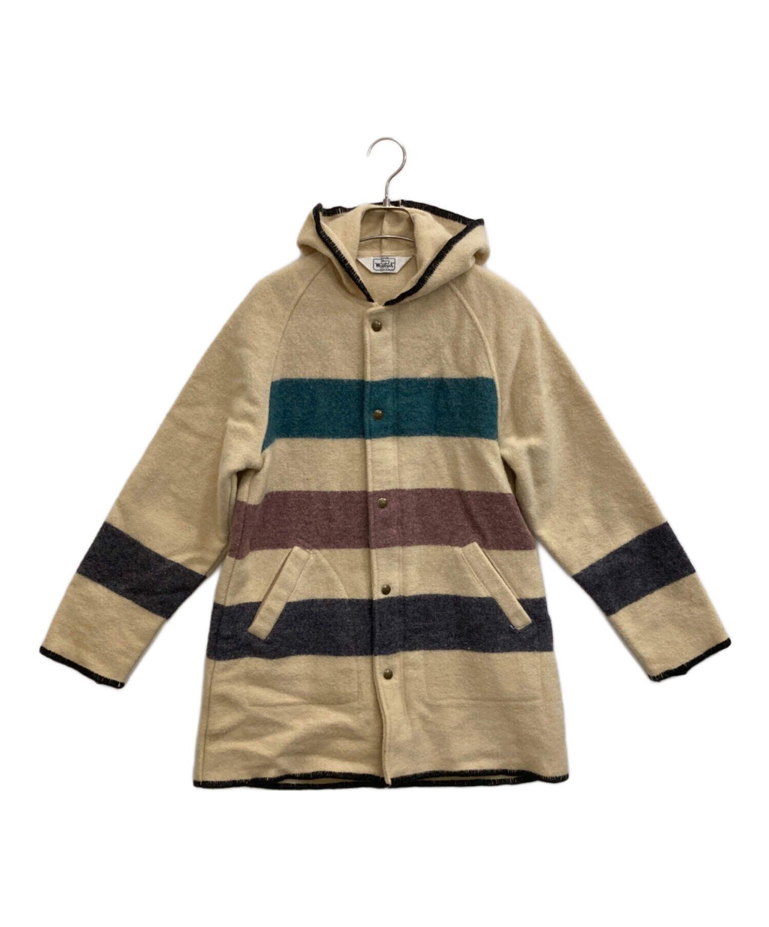 中古・古着通販】WOOLRICH (ウールリッチ) マルチボーダーブランケット 
