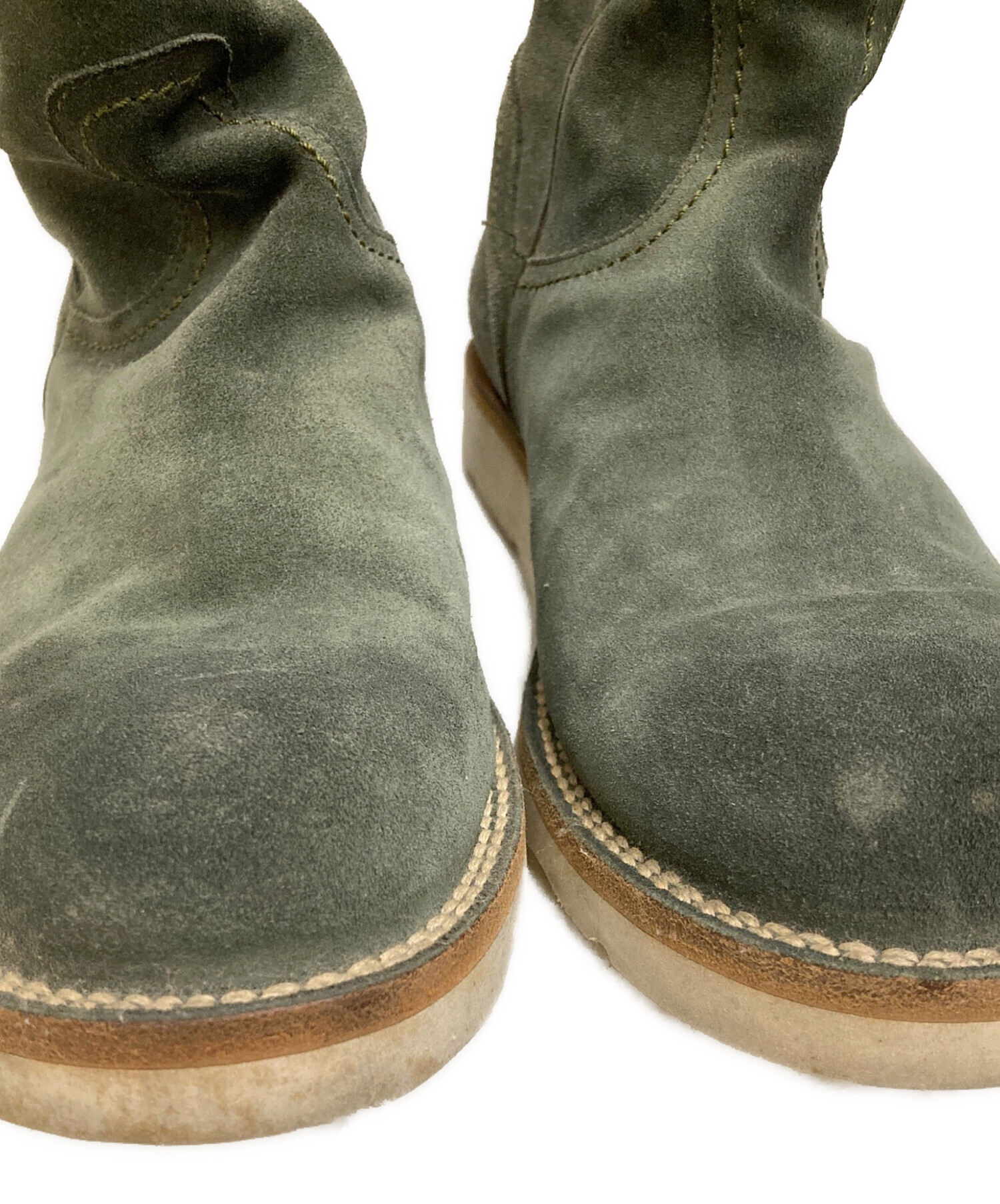 中古】 せつな VISVIM T.W.O.BOOTS-FOLK スエード 26.5